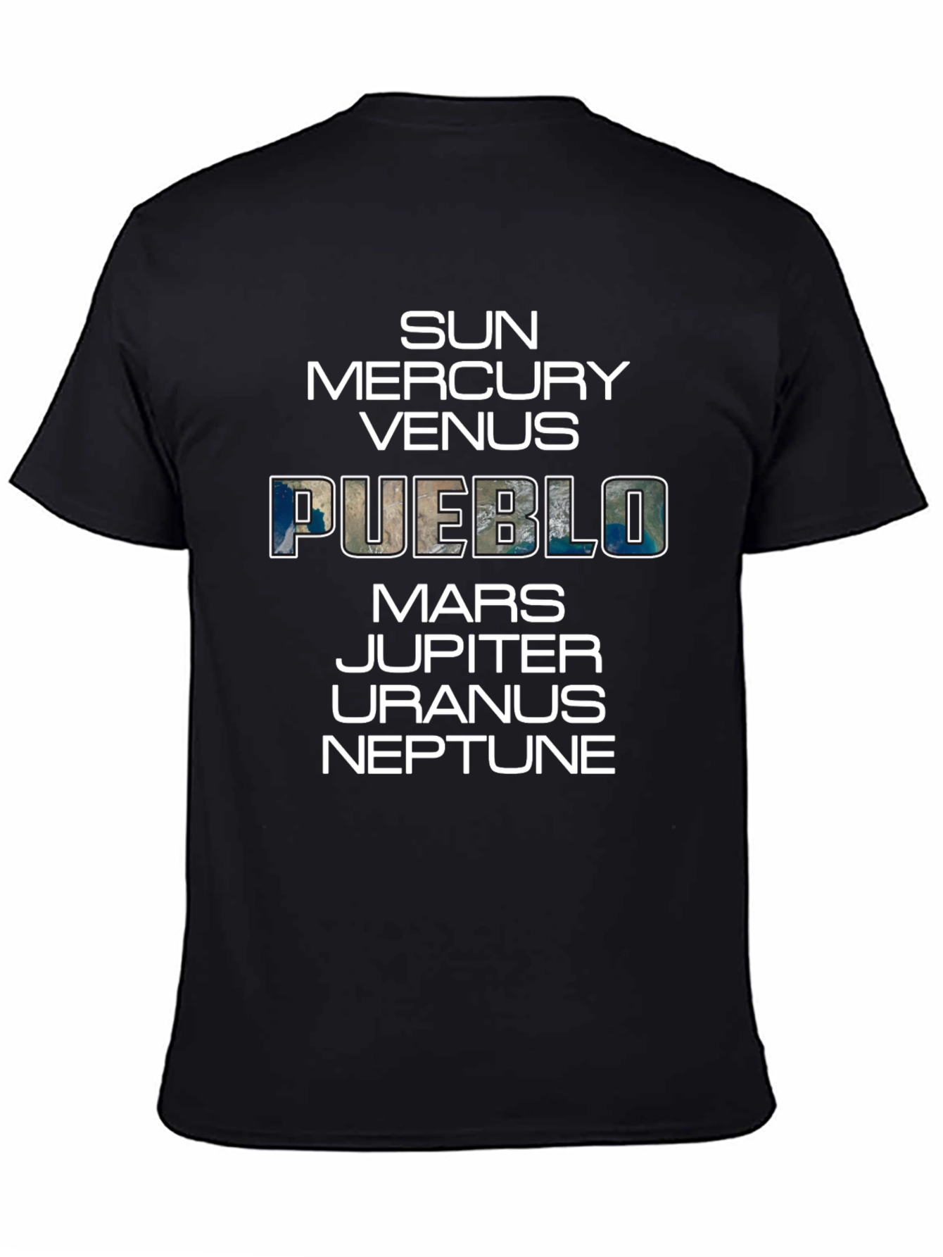 Pueblo Planets Graphic T-Shirt - Unique Space Design
