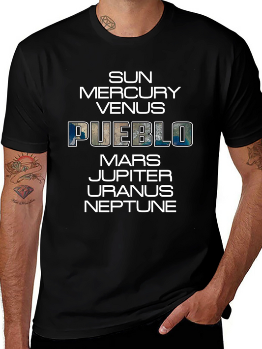 Pueblo Planets Graphic T-Shirt - Unique Space Design