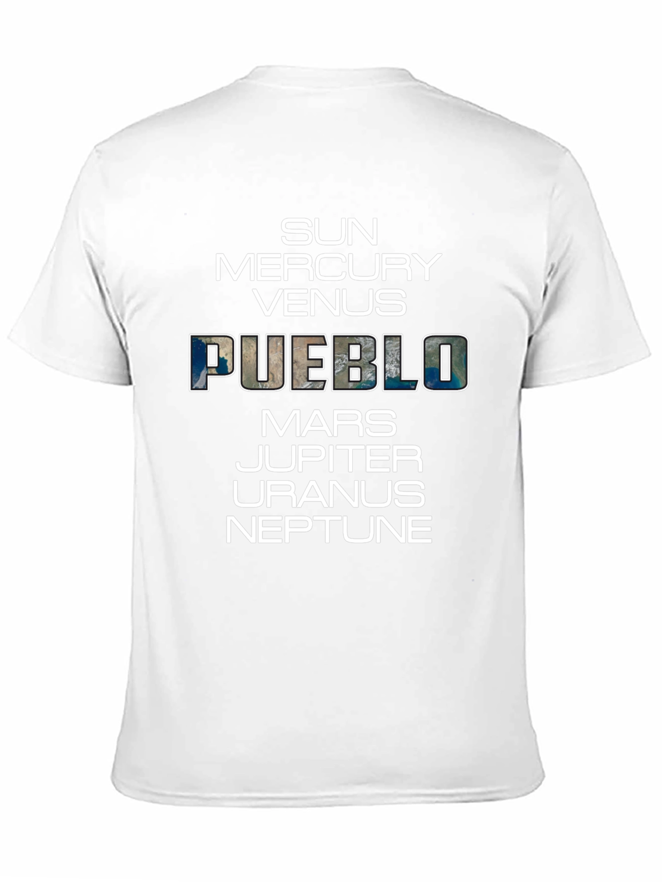 Pueblo Planets Graphic T-Shirt - Unique Space Design