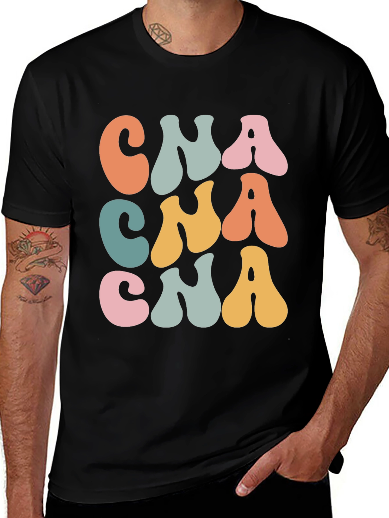 Retro CNA Graphic T-Shirt - Certified Nursing Assistant