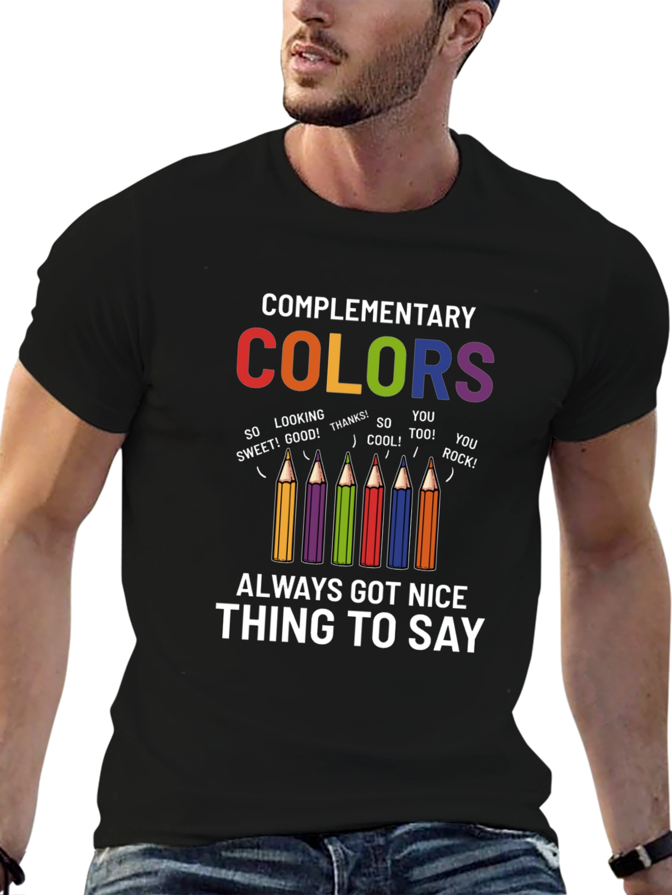 Complementary Colors Graphic Tee