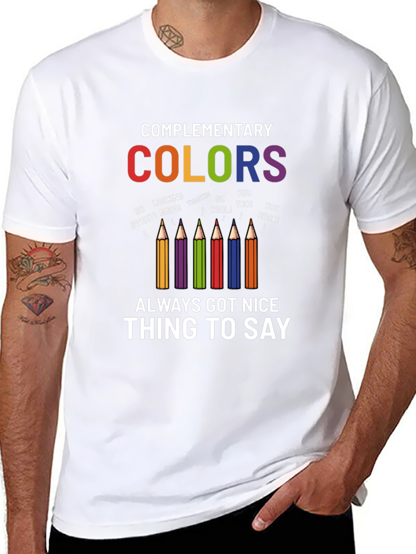 Complementary Colors Graphic Tee
