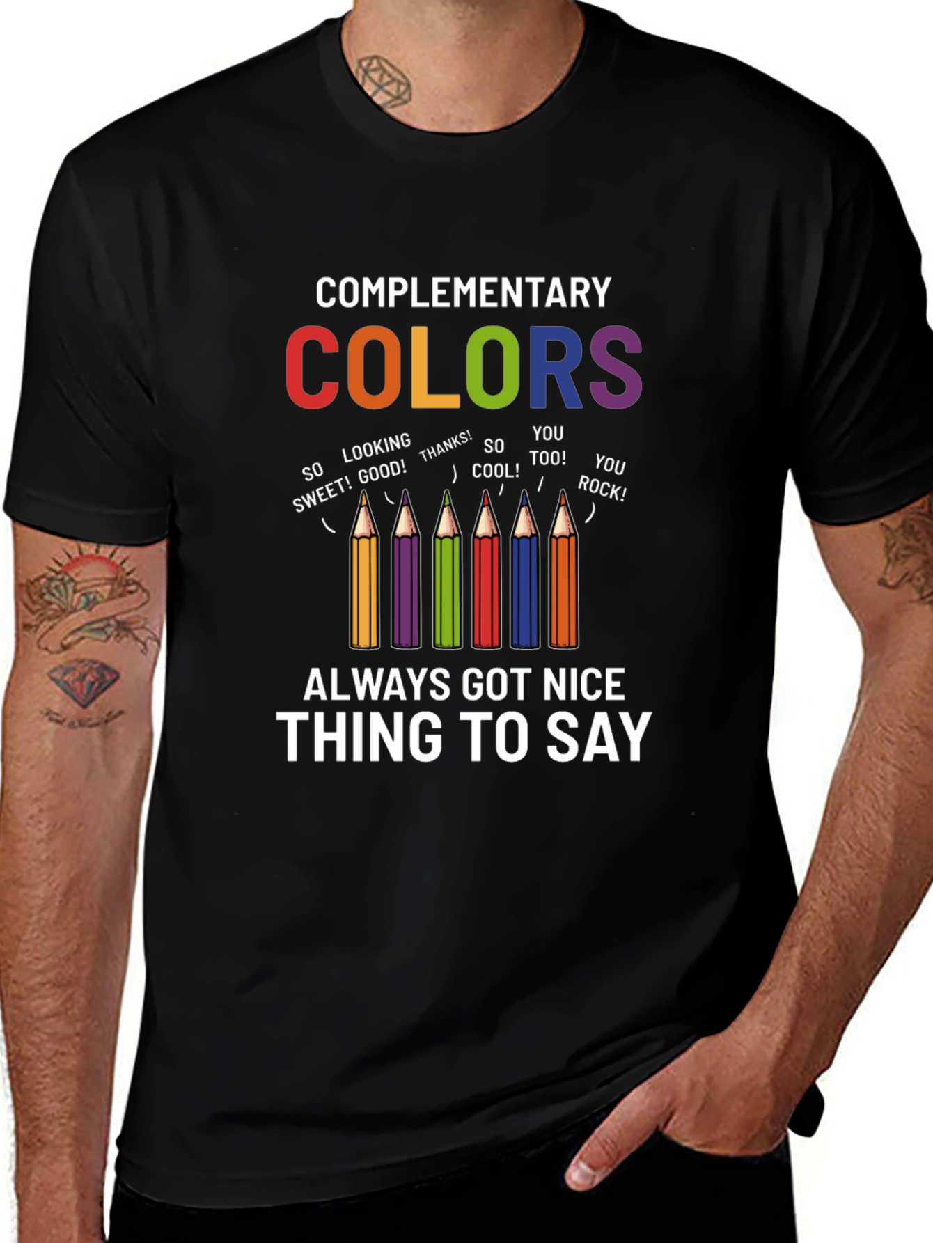 Complementary Colors Graphic Tee
