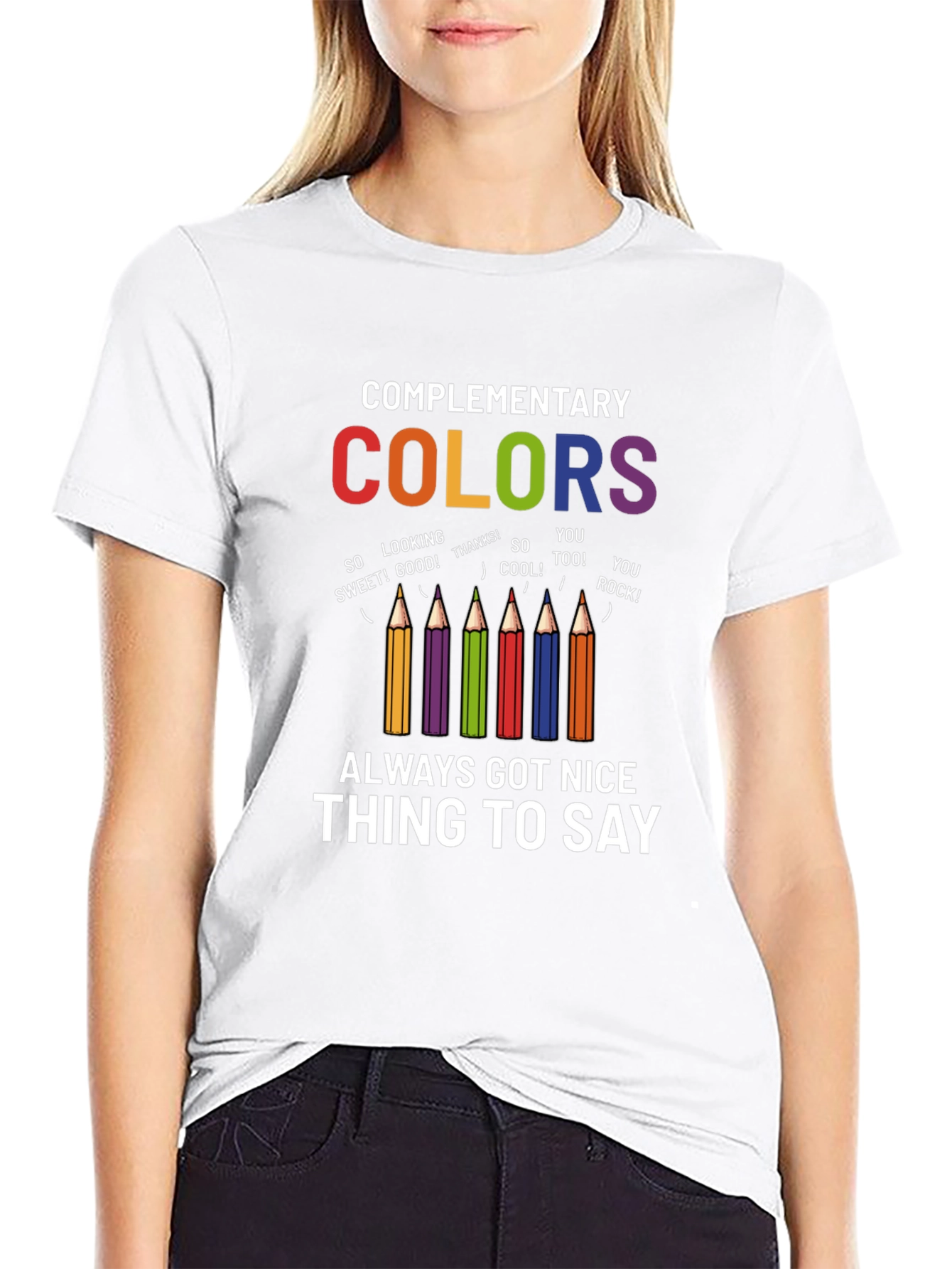 Complementary Colors Graphic Tee