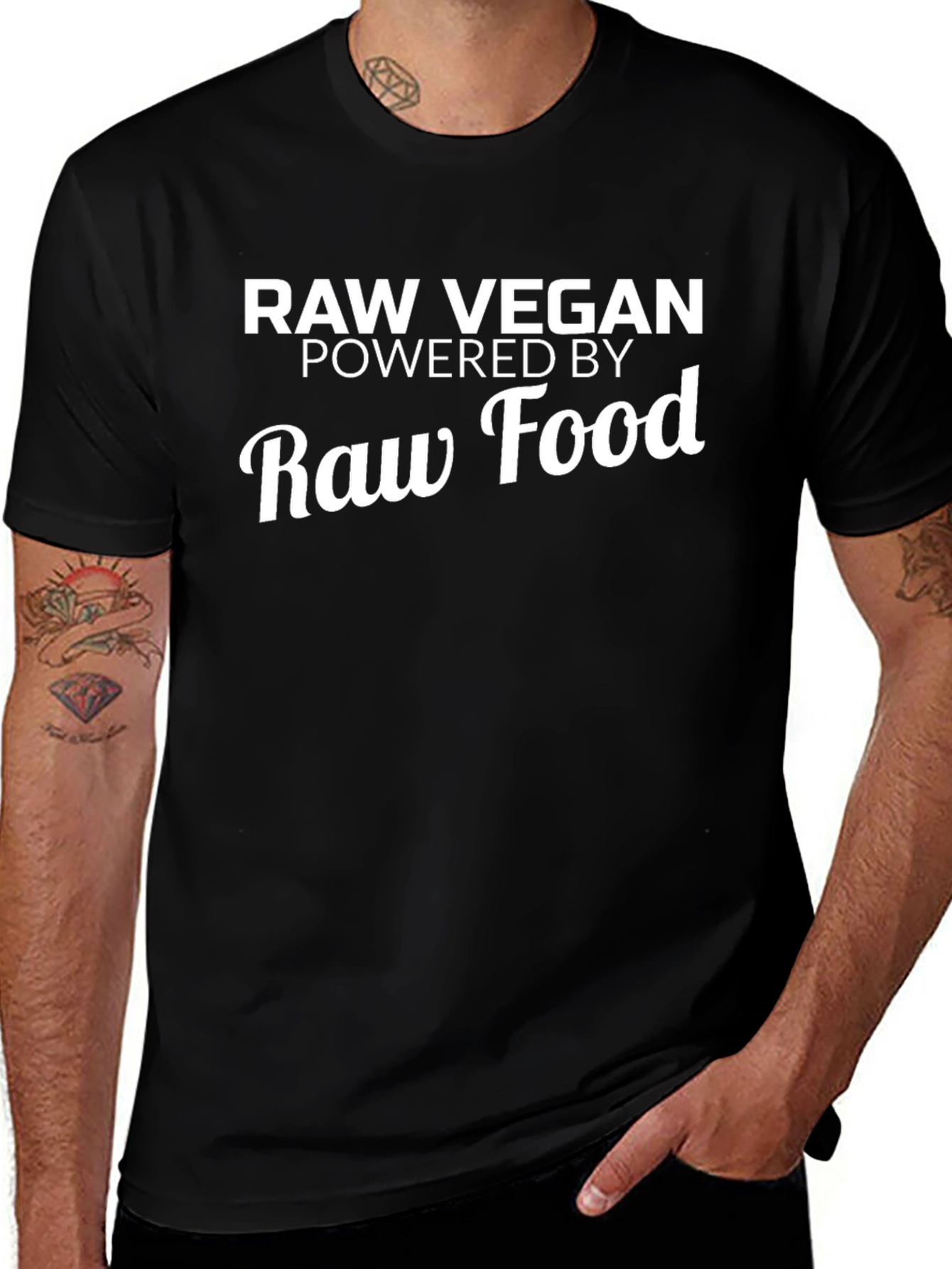 Raw Vegan Powered By Raw Food T-Shirt