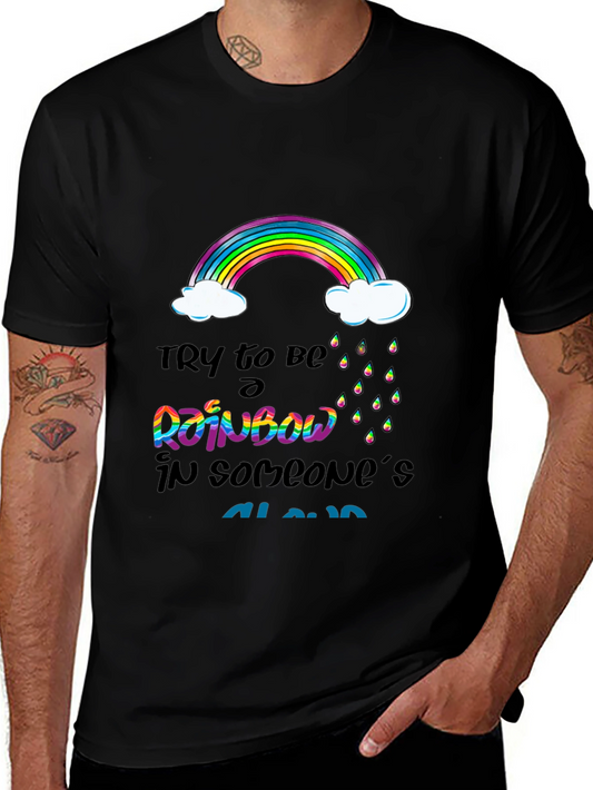 Rainbow Cloud Graphic T-Shirt