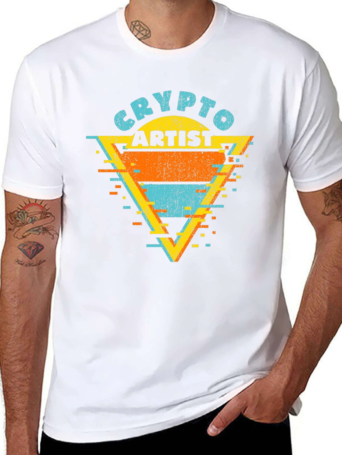 Crypto Artist Graphic Tee - Retro Style