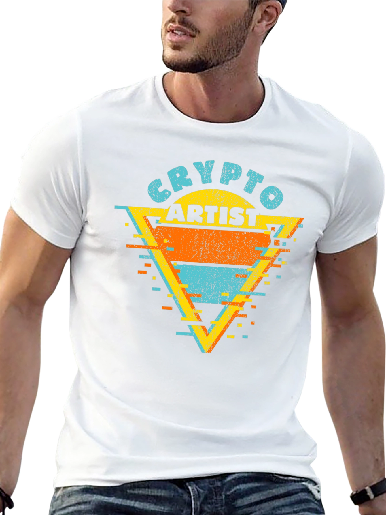 Crypto Artist Graphic Tee - Retro Style