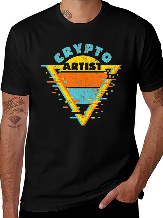 Crypto Artist Graphic Tee - Retro Style