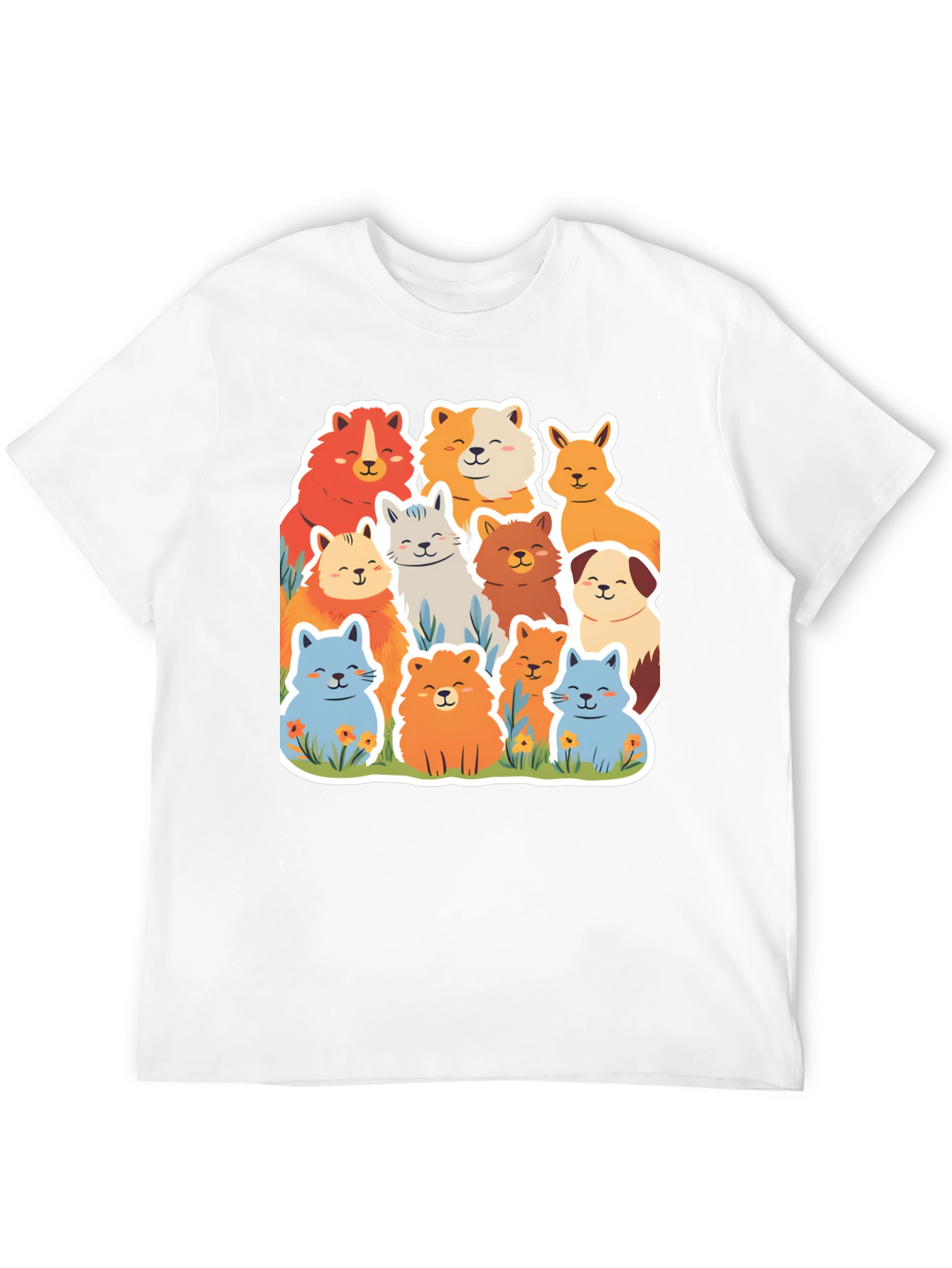 Cute Dog Breed Cartoon Graphic Tee