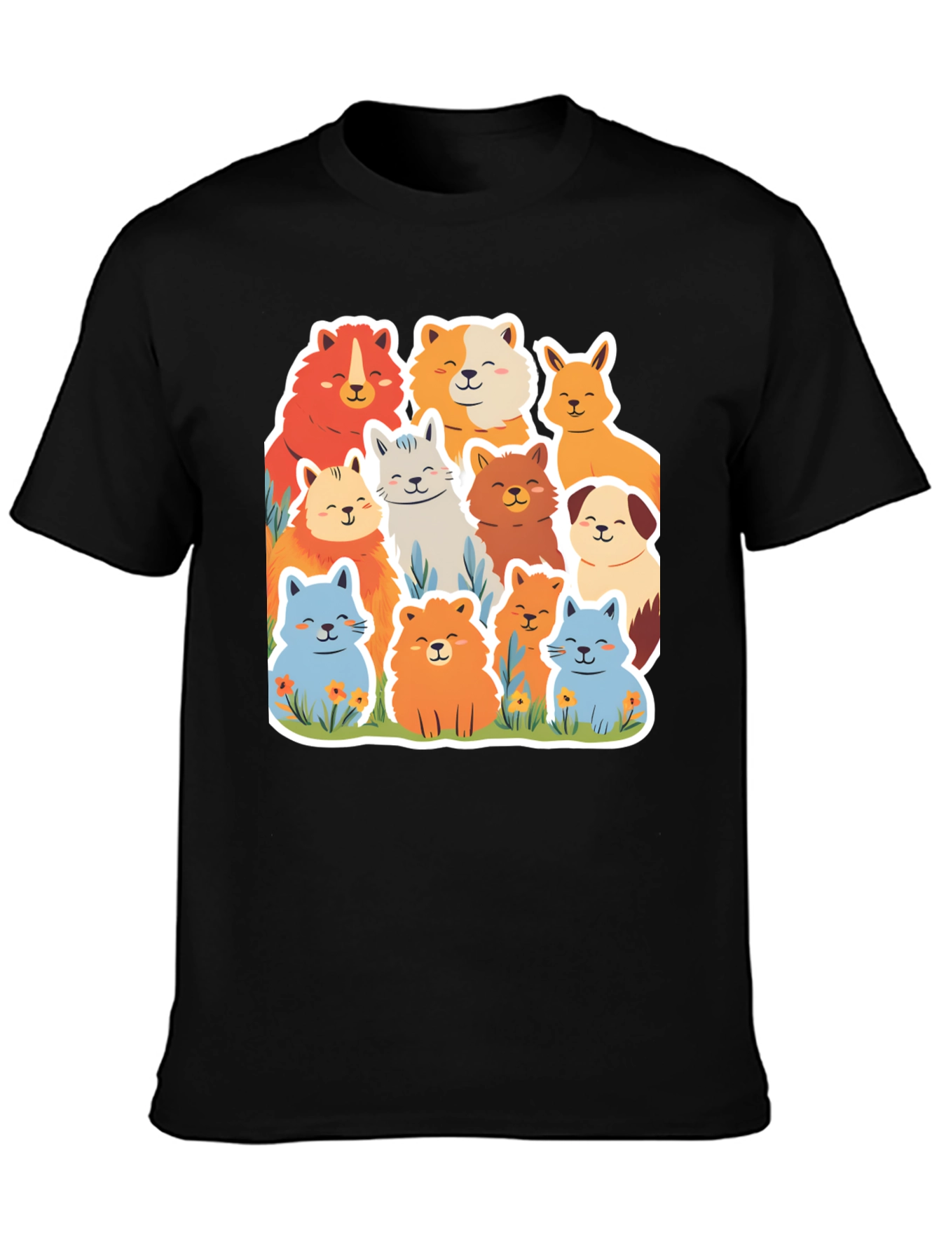 Cute Dog Breed Cartoon Graphic Tee