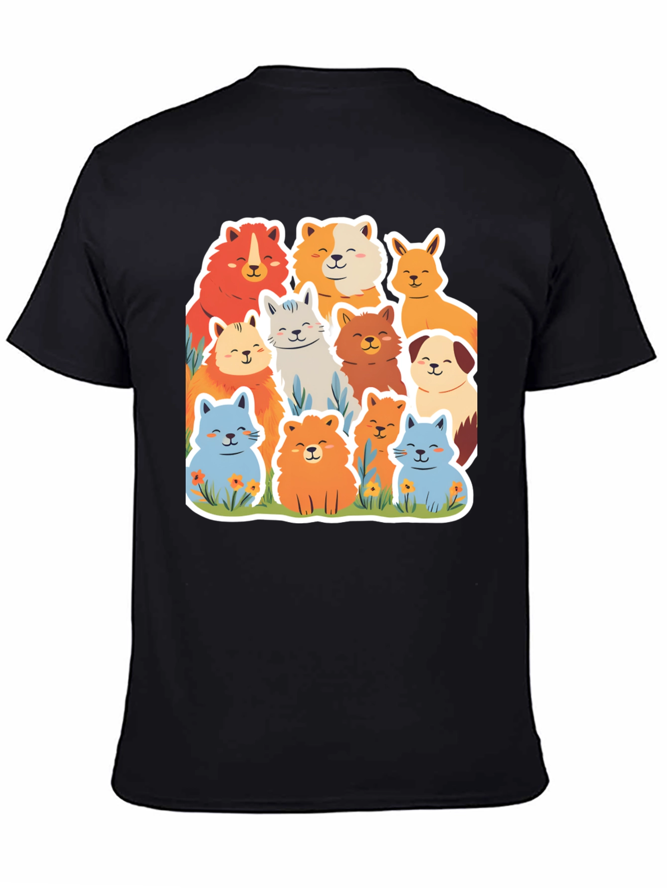 Cute Dog Breed Cartoon Graphic Tee