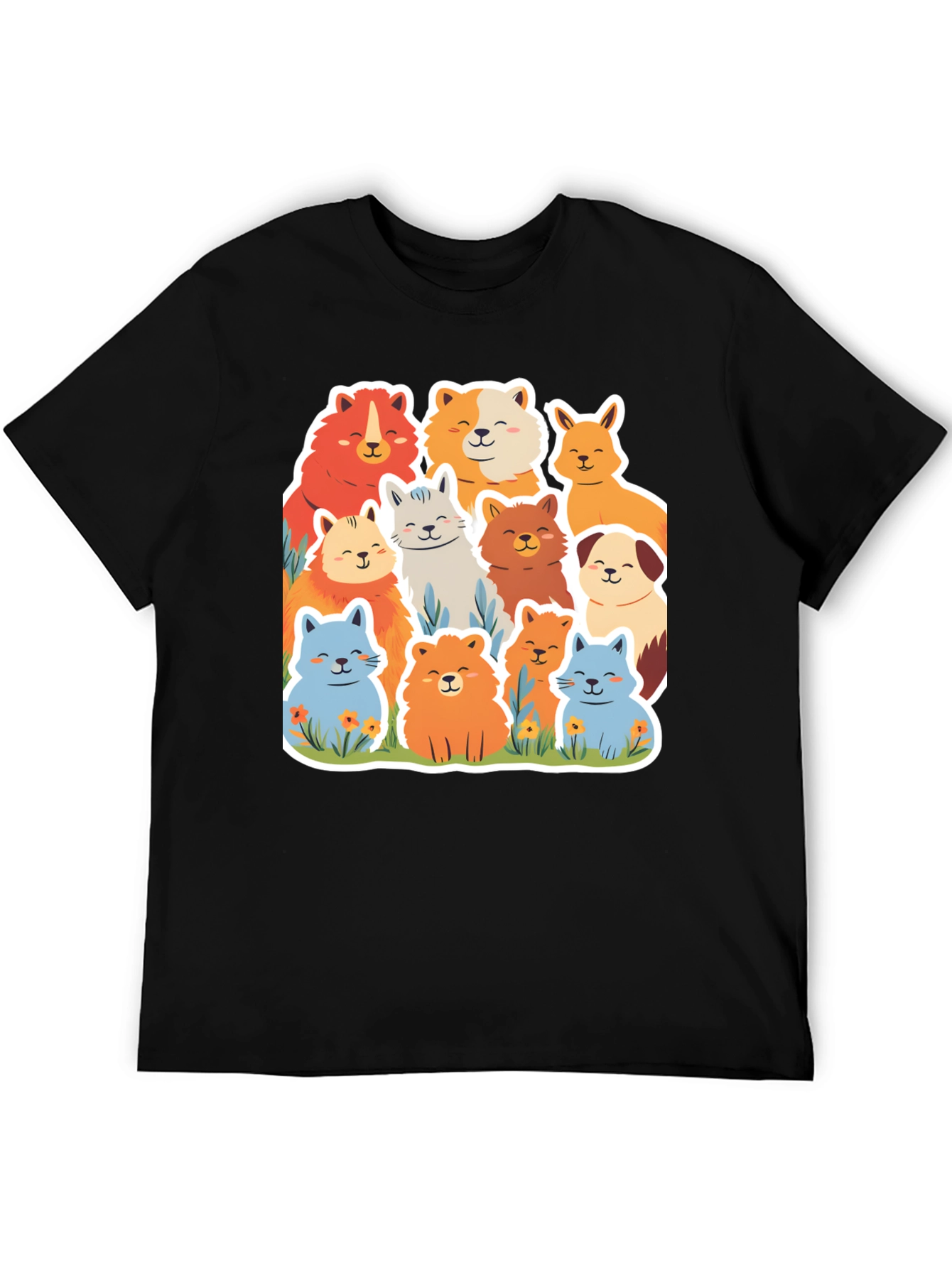 Cute Dog Breed Cartoon Graphic Tee