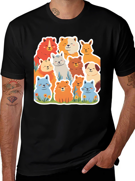 Cute Dog Breed Cartoon Graphic Tee