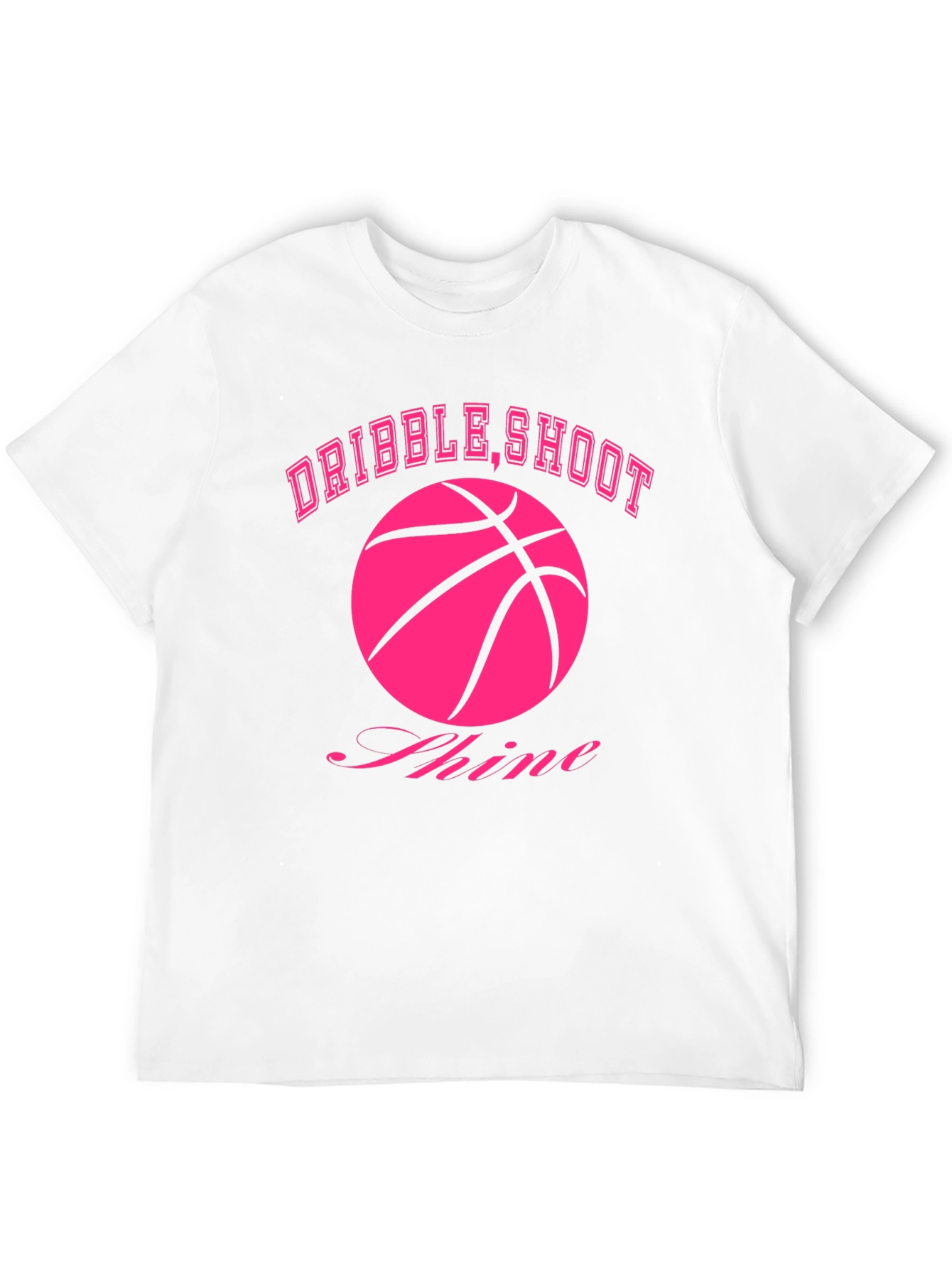 Dribble Shoot Shine Basketball Graphic Tee