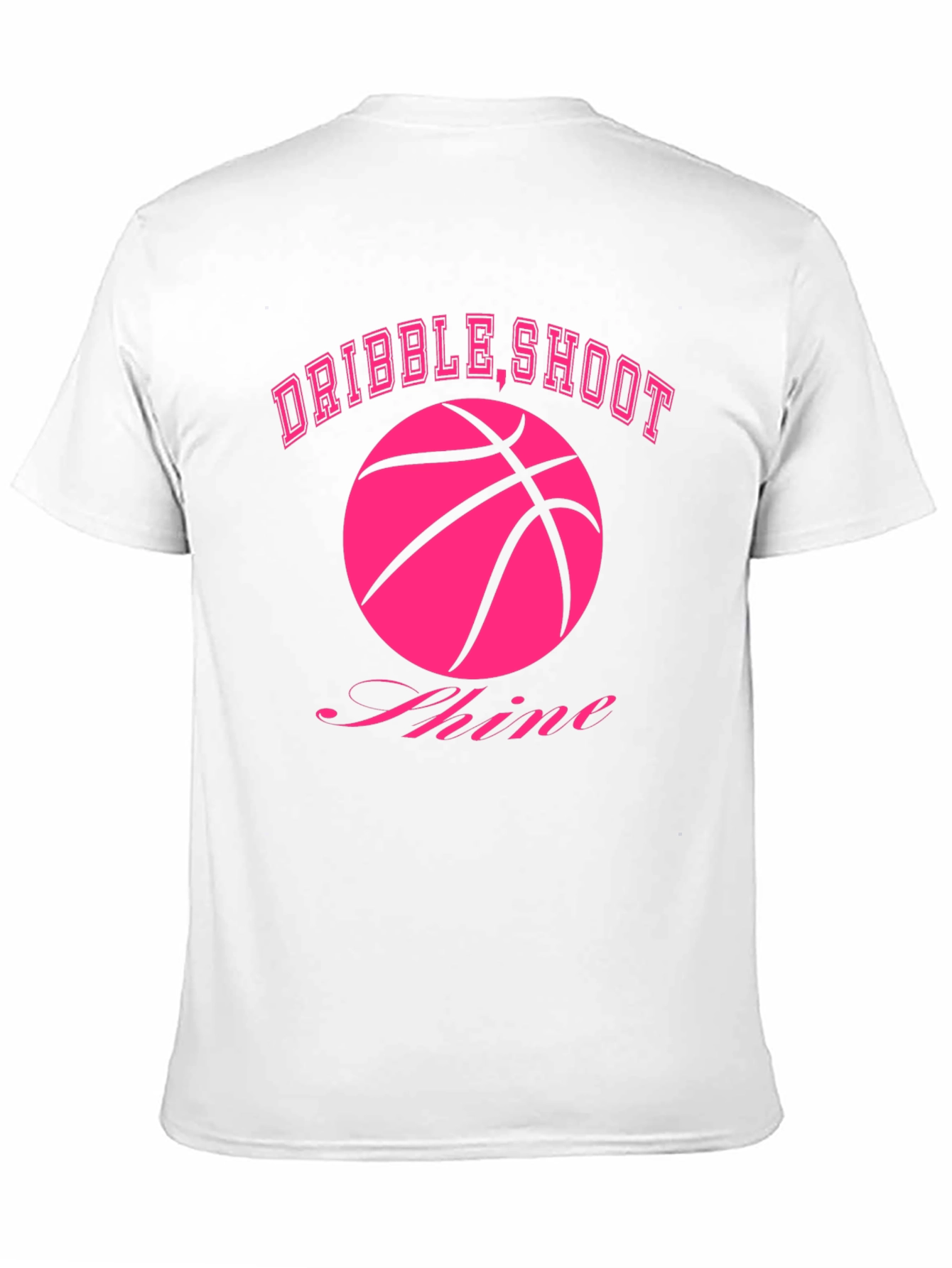 Dribble Shoot Shine Basketball Graphic Tee