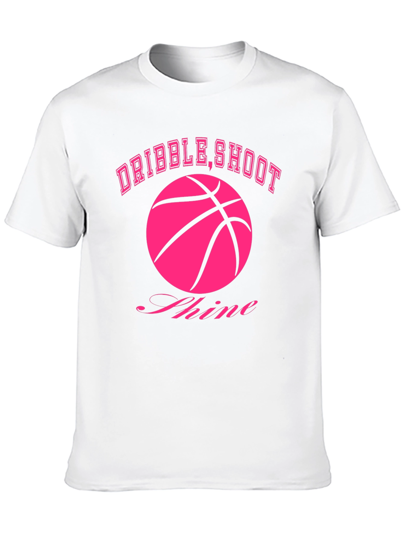 Dribble Shoot Shine Basketball Graphic Tee