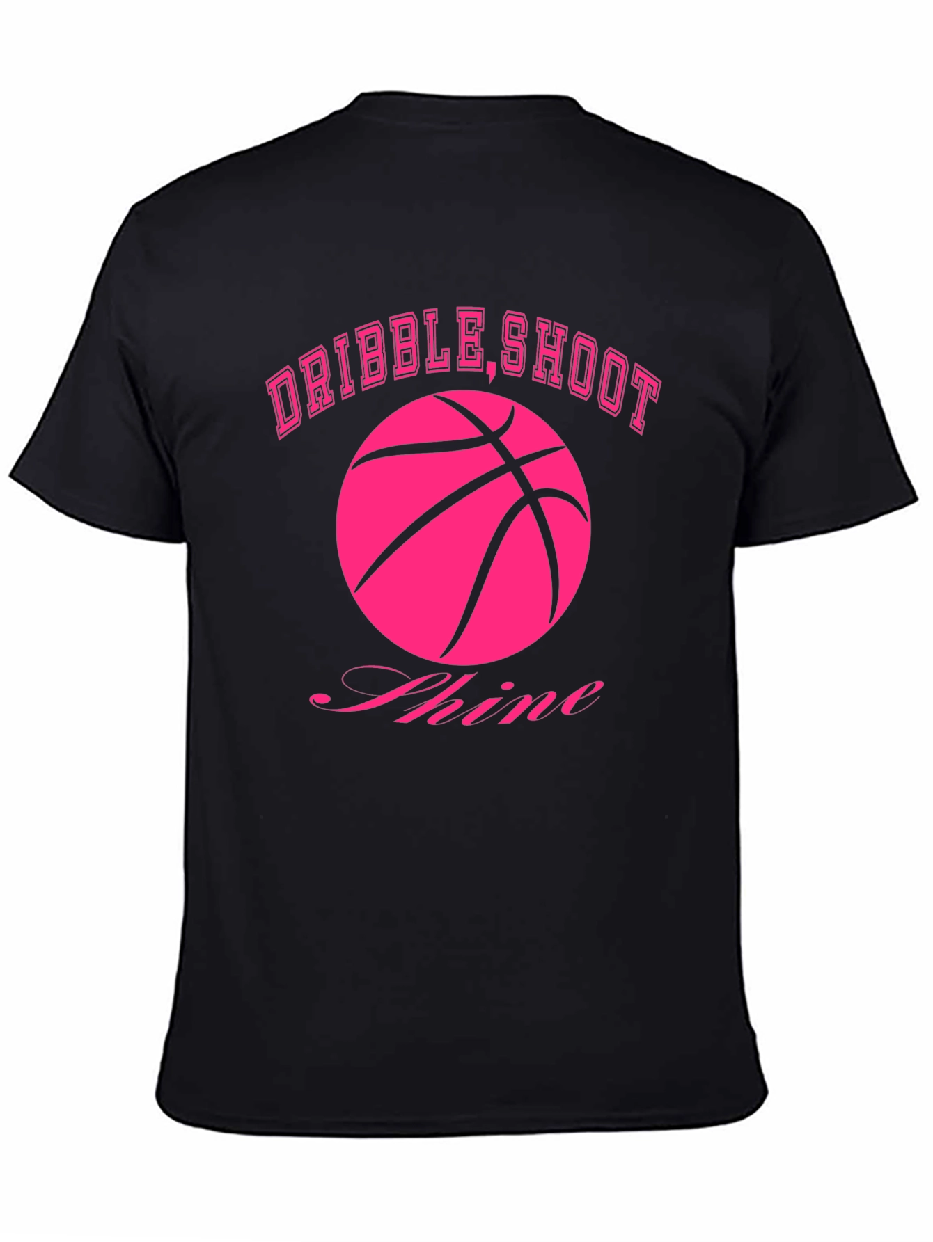 Dribble Shoot Shine Basketball Graphic Tee