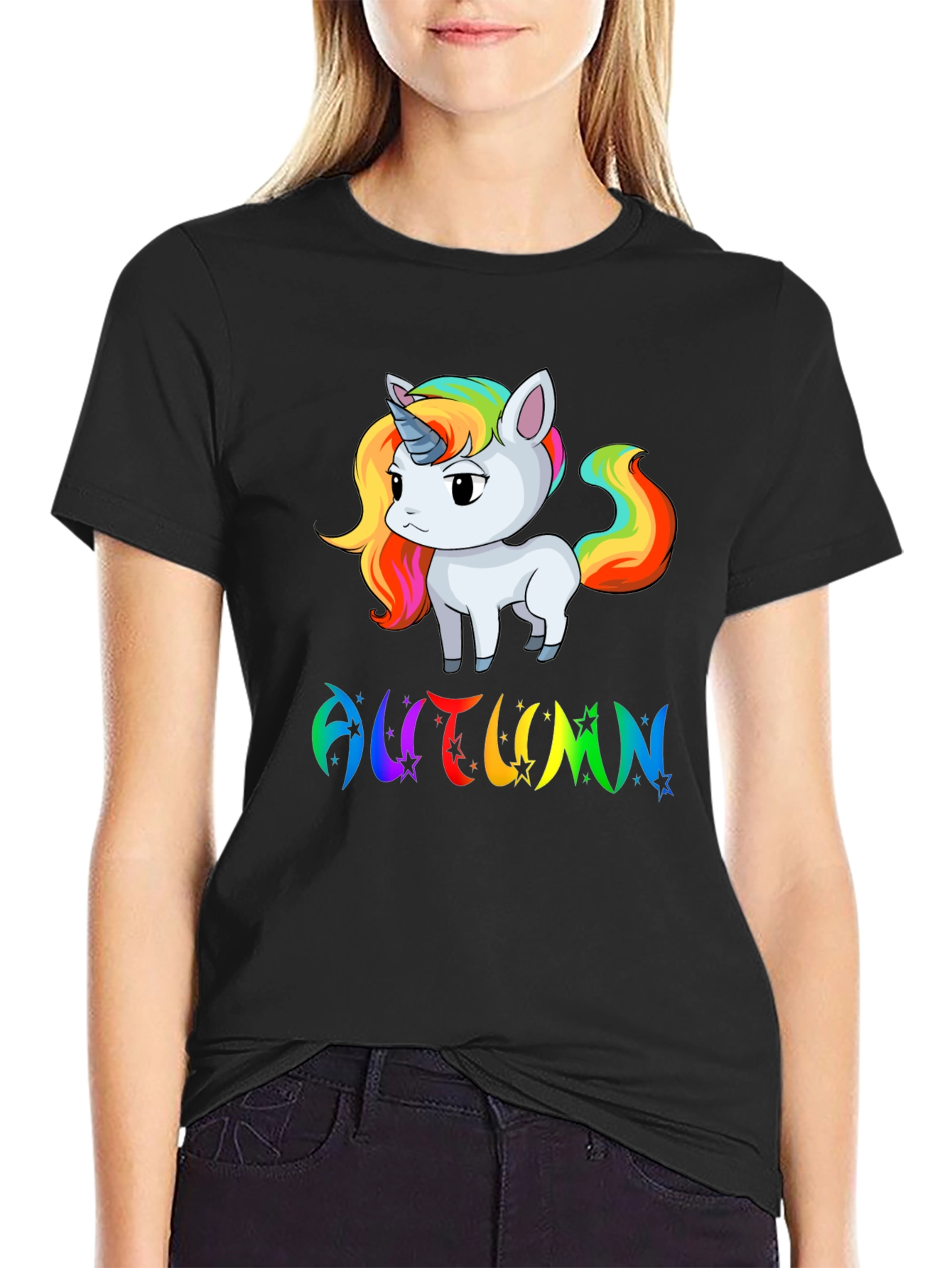Autumn Unicorn Rainbow T-Shirt
