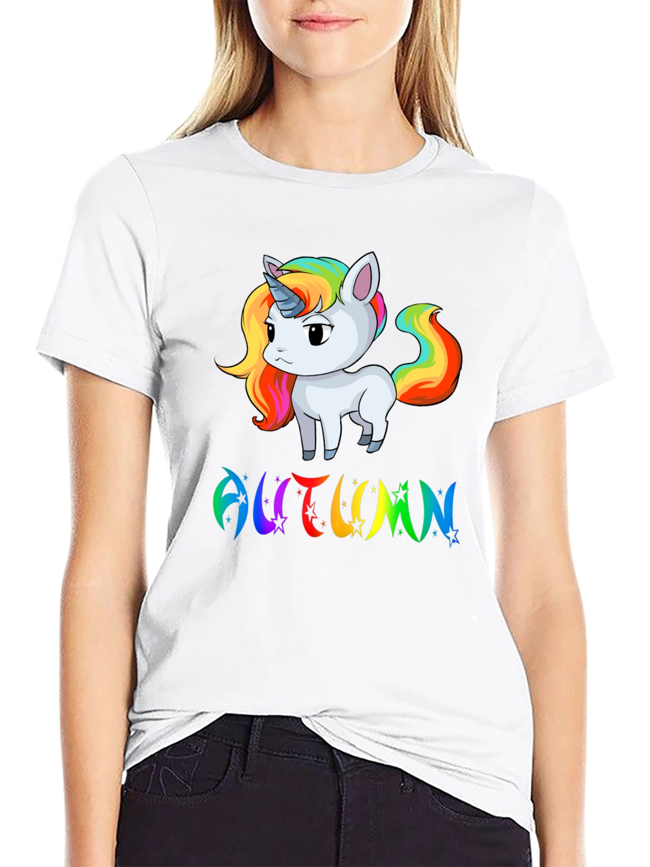 Autumn Unicorn Rainbow T-Shirt