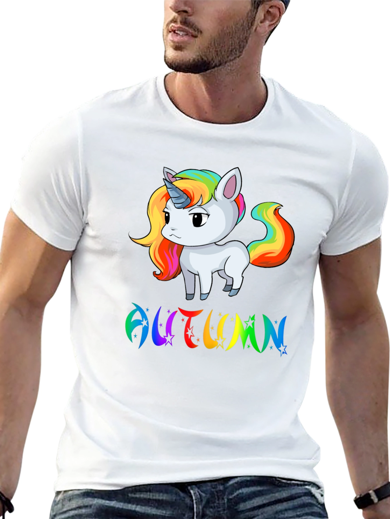 Autumn Unicorn Rainbow T-Shirt