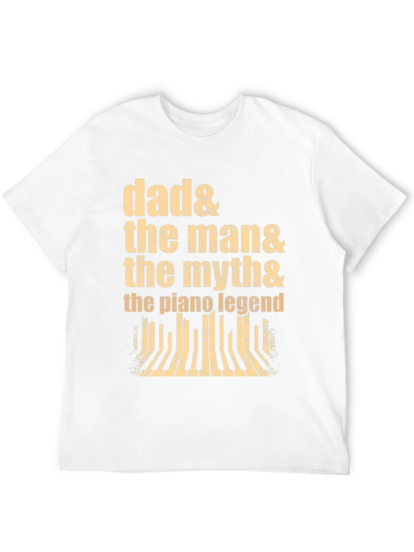 Dad Piano Legend Graphic Tee - Musician Gift