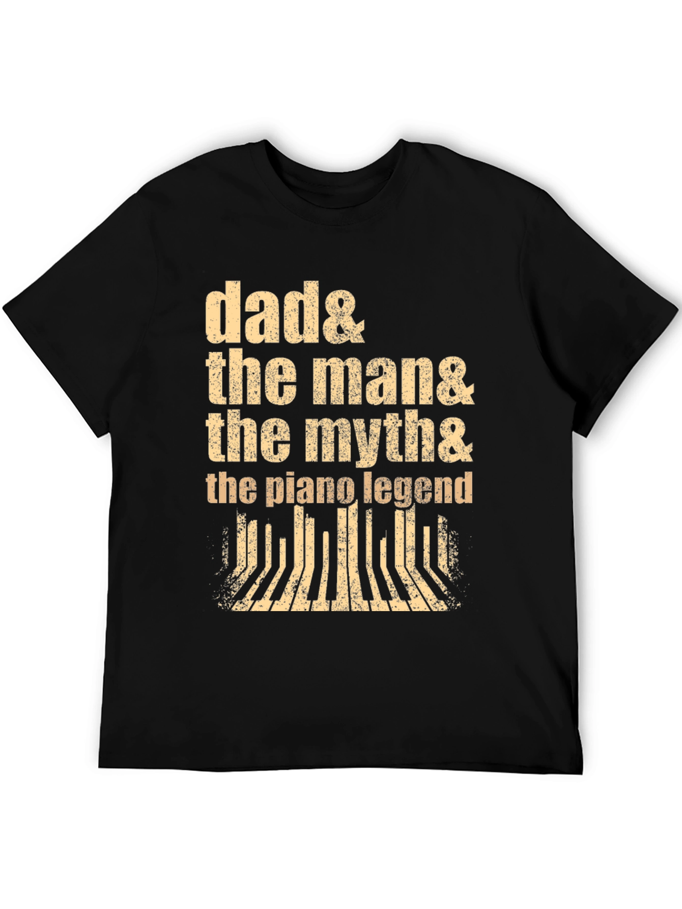Dad Piano Legend Graphic Tee - Musician Gift