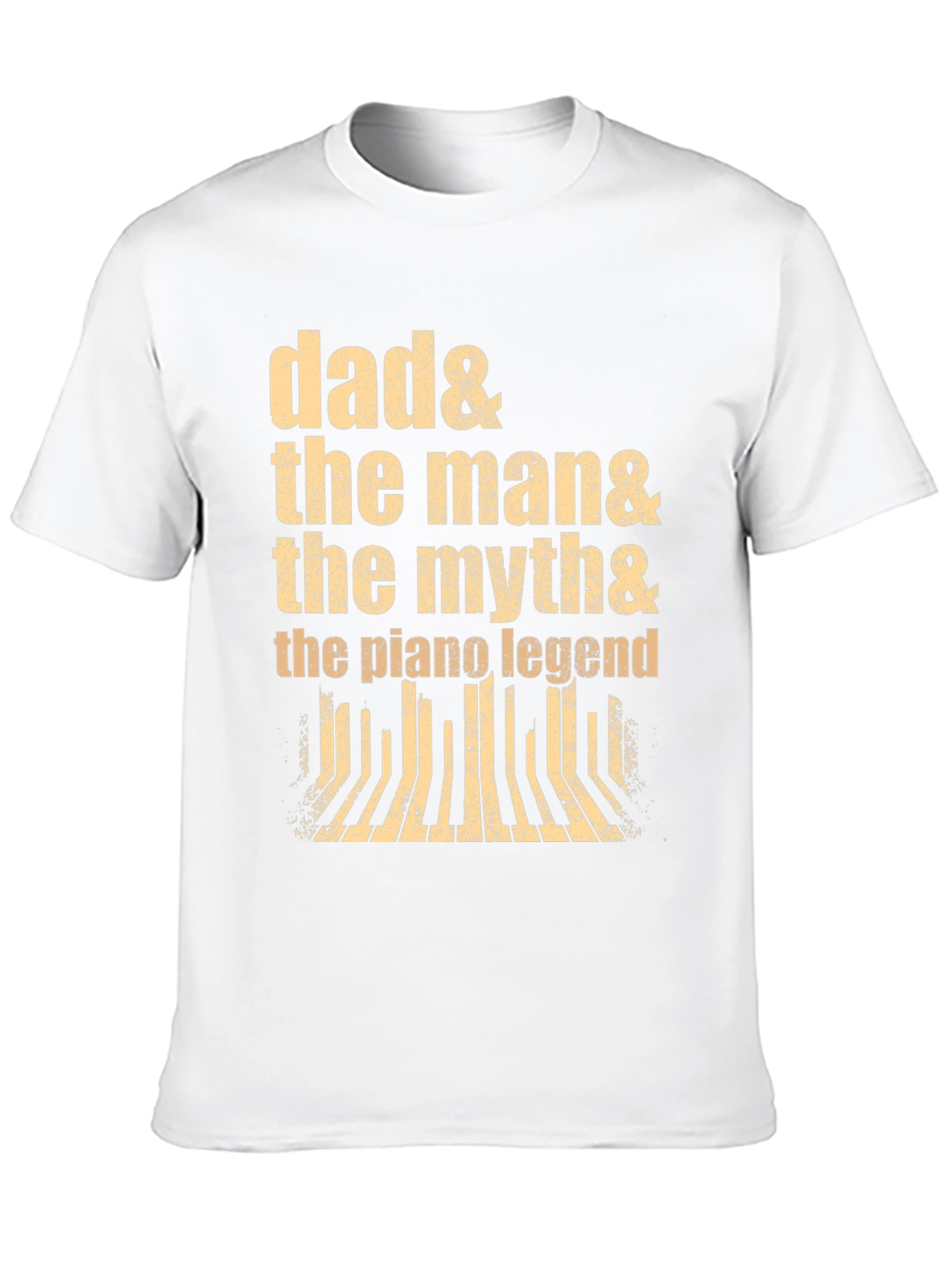 Dad Piano Legend Graphic Tee - Musician Gift
