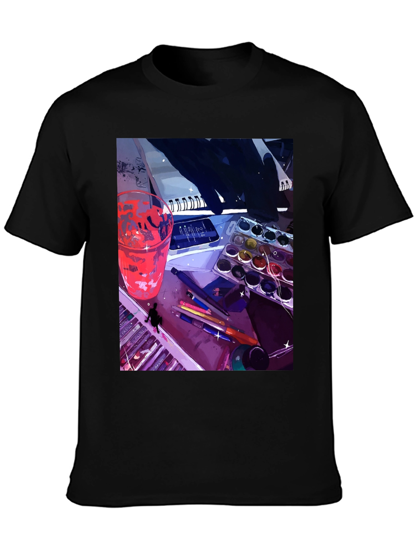 Artists Desk Graphic Tee - Creative Expression