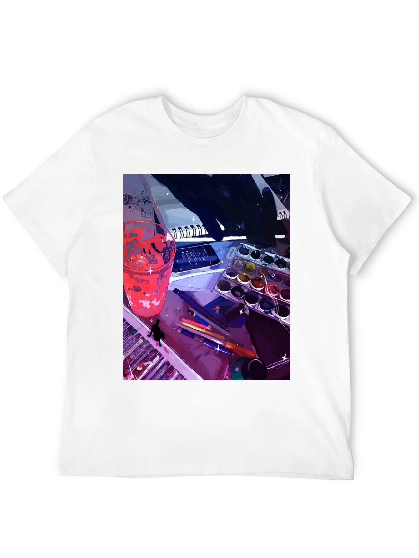 Artists Desk Graphic Tee - Creative Expression