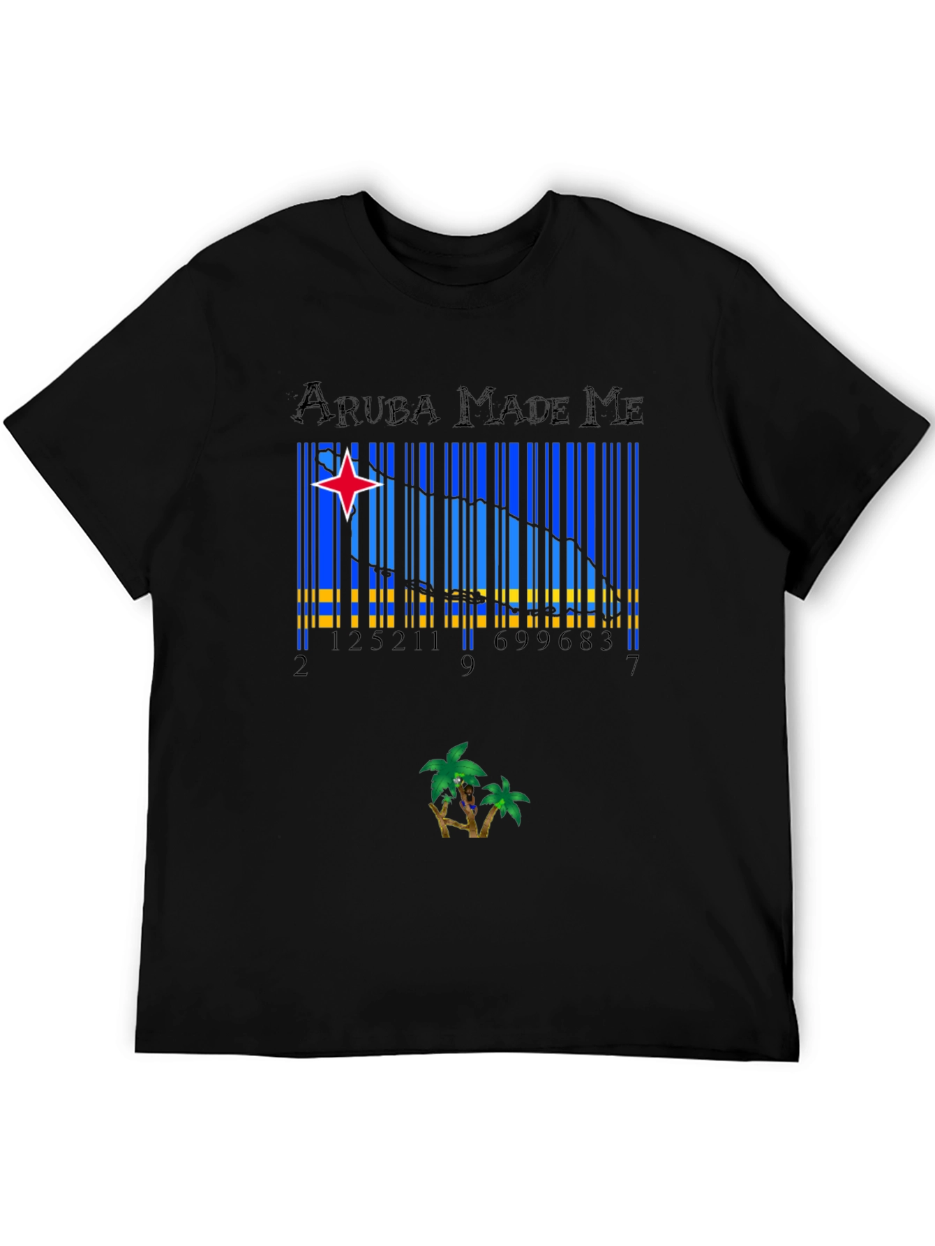 Aruba Made Me T-Shirt - Island Barcode Design