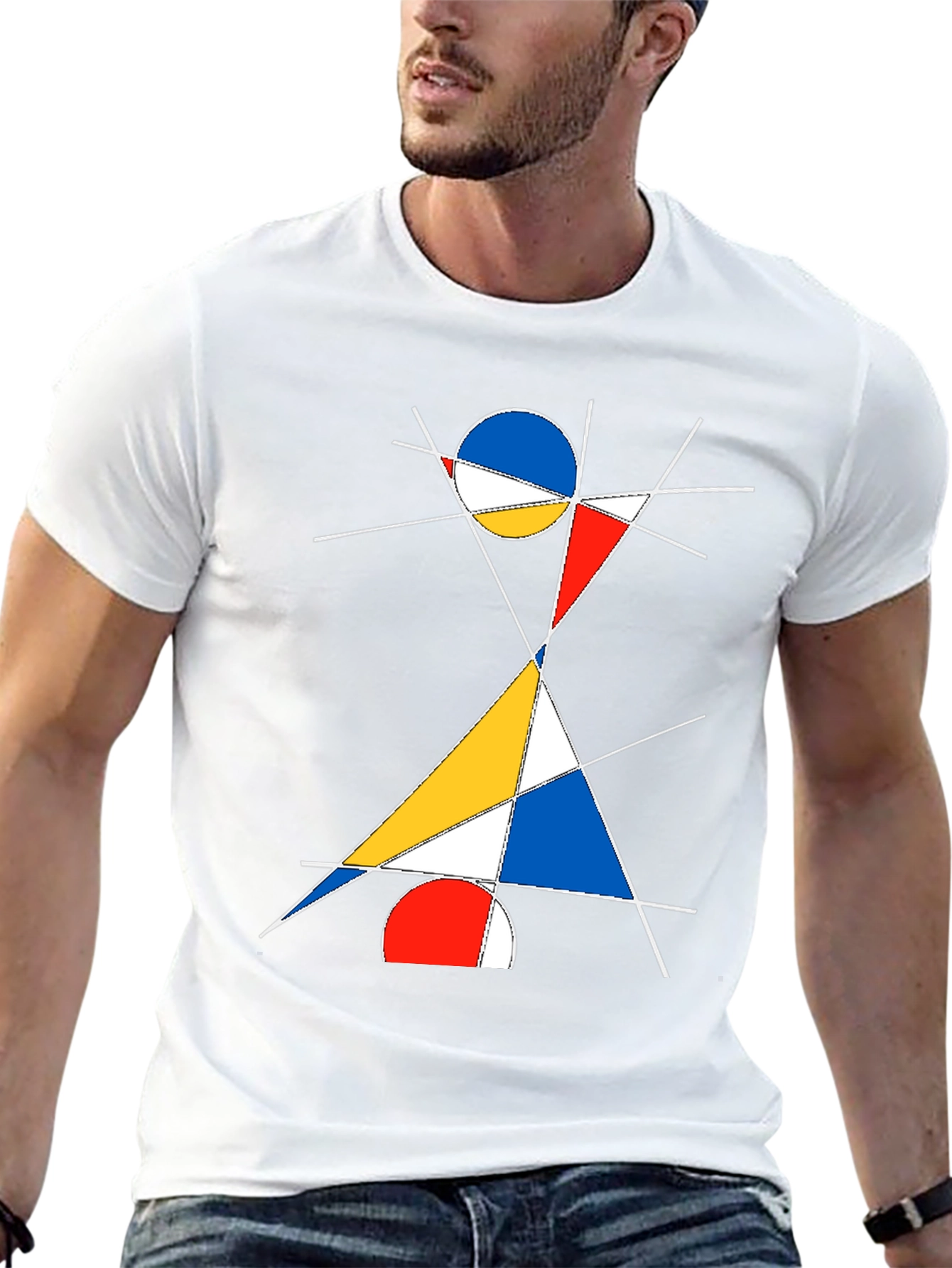 Abstract Geometric T-Shirt: Modern Art Design
