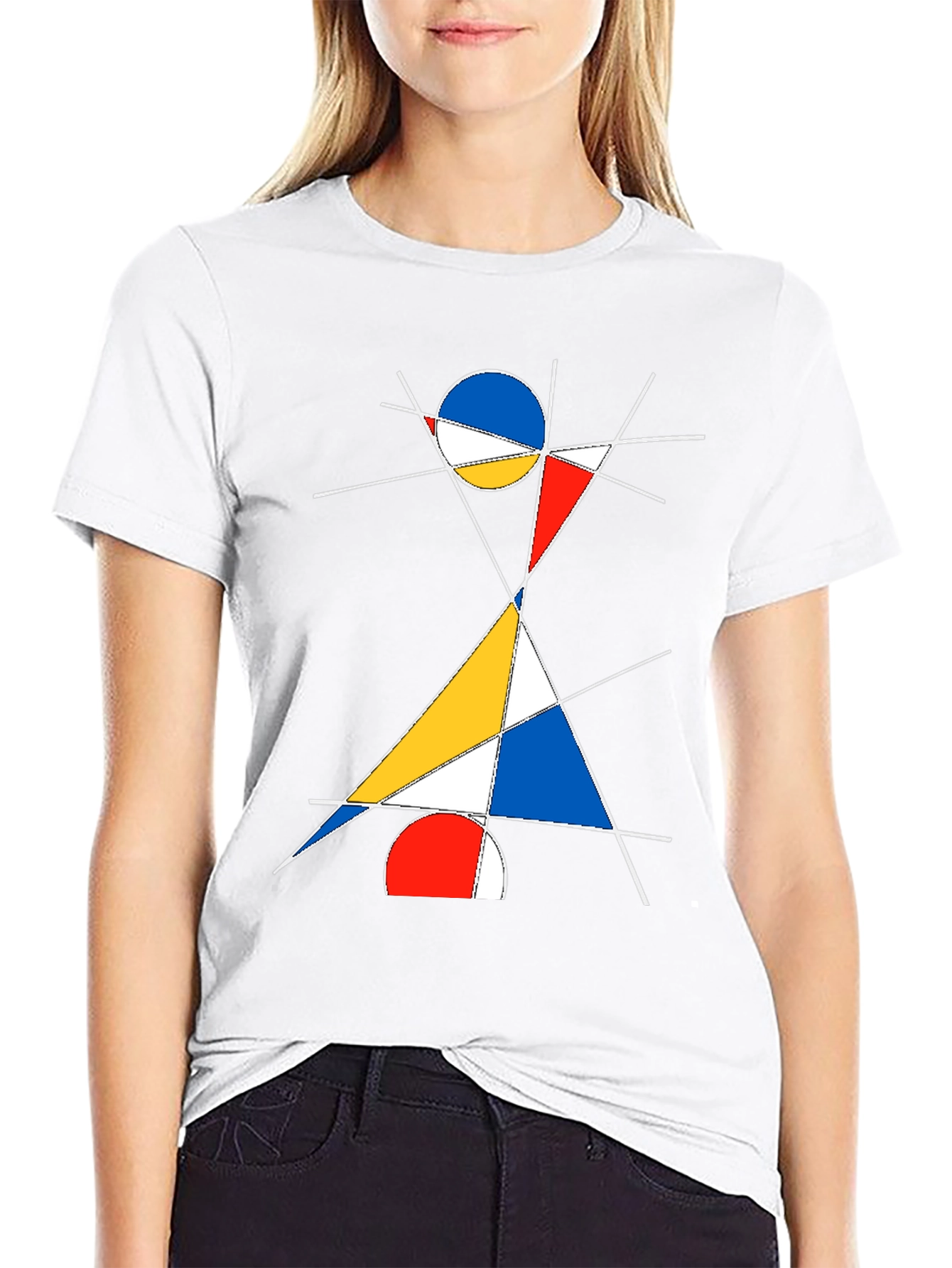 Abstract Geometric T-Shirt: Modern Art Design