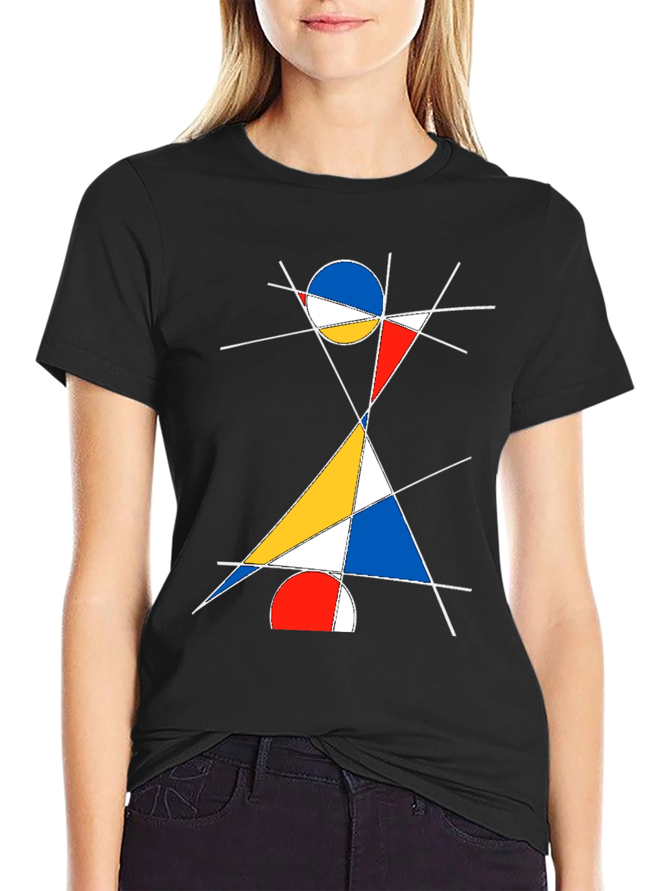Abstract Geometric T-Shirt: Modern Art Design