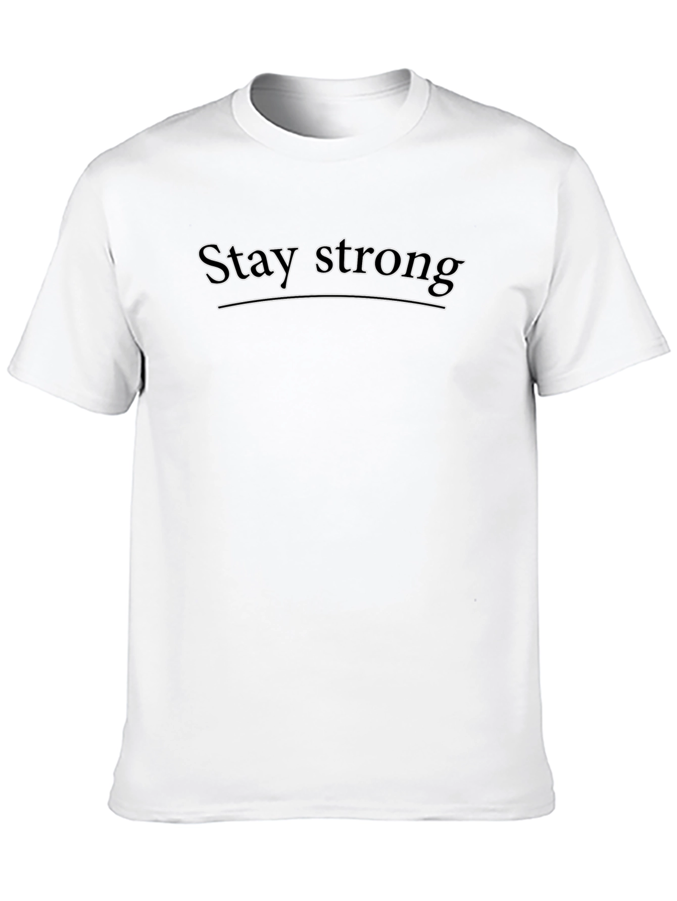 Stay Strong Graphic Tee - Motivational Black T-Shirt