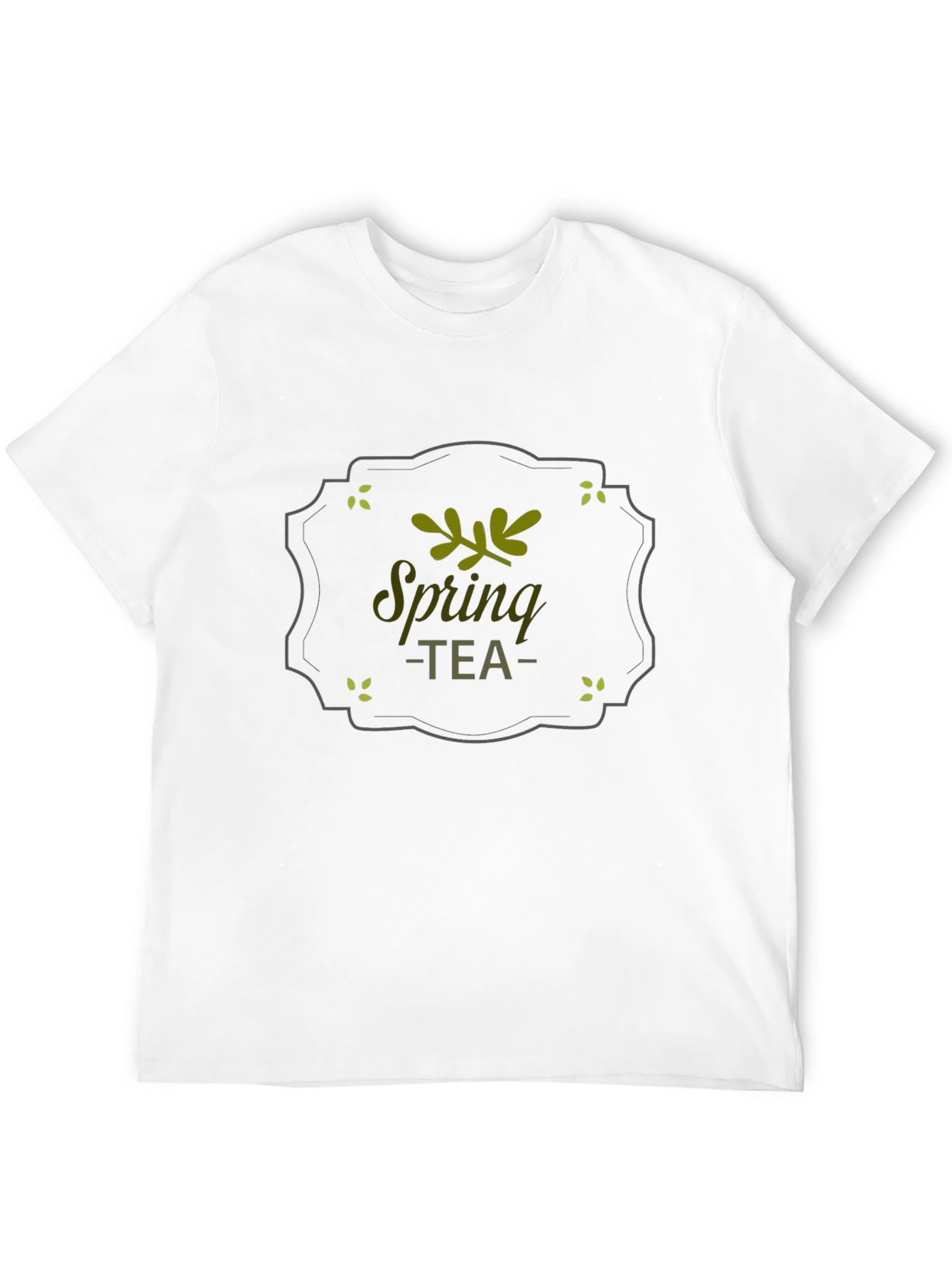 Spring Tea Graphic T-Shirt - Black