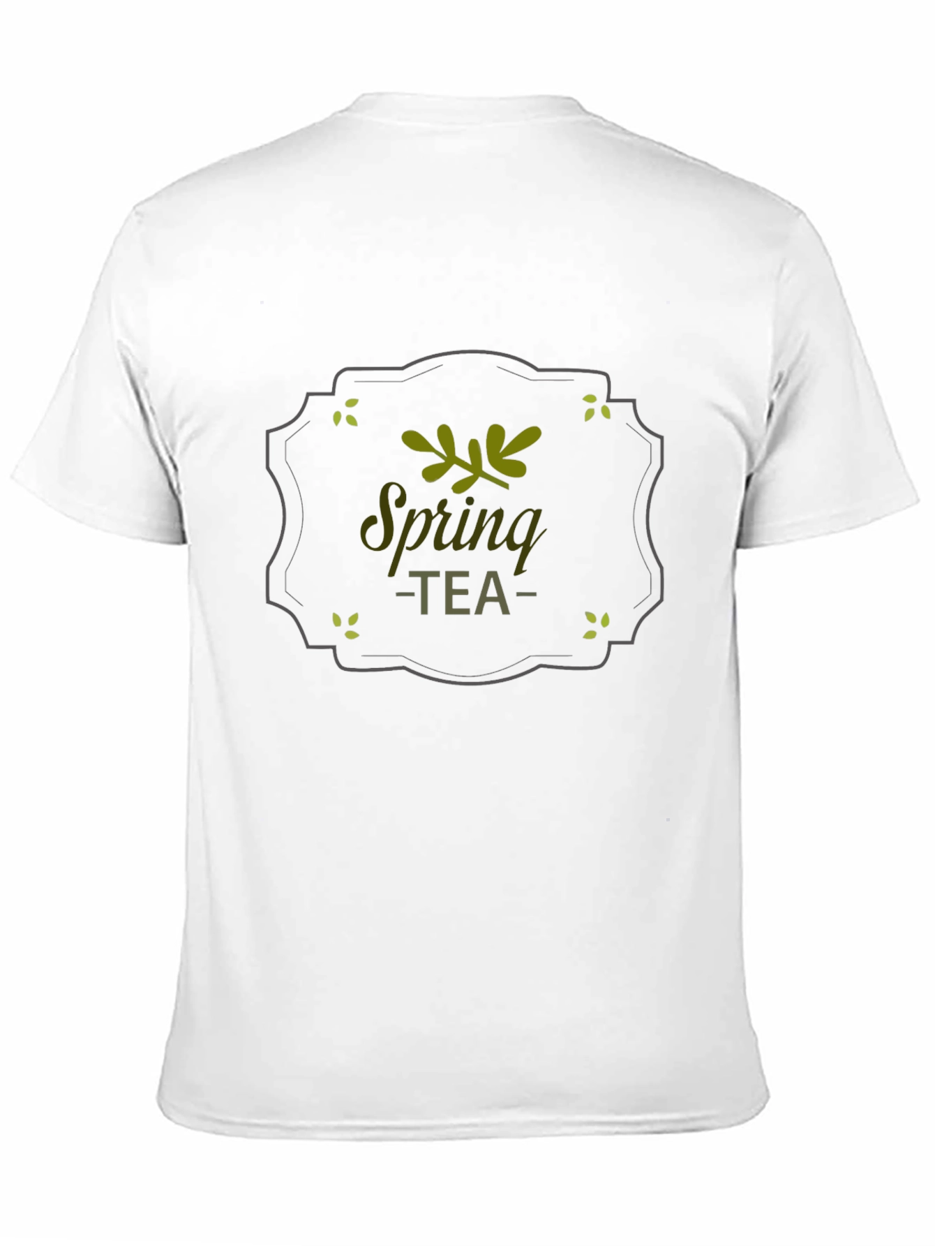 Spring Tea Graphic T-Shirt - Black