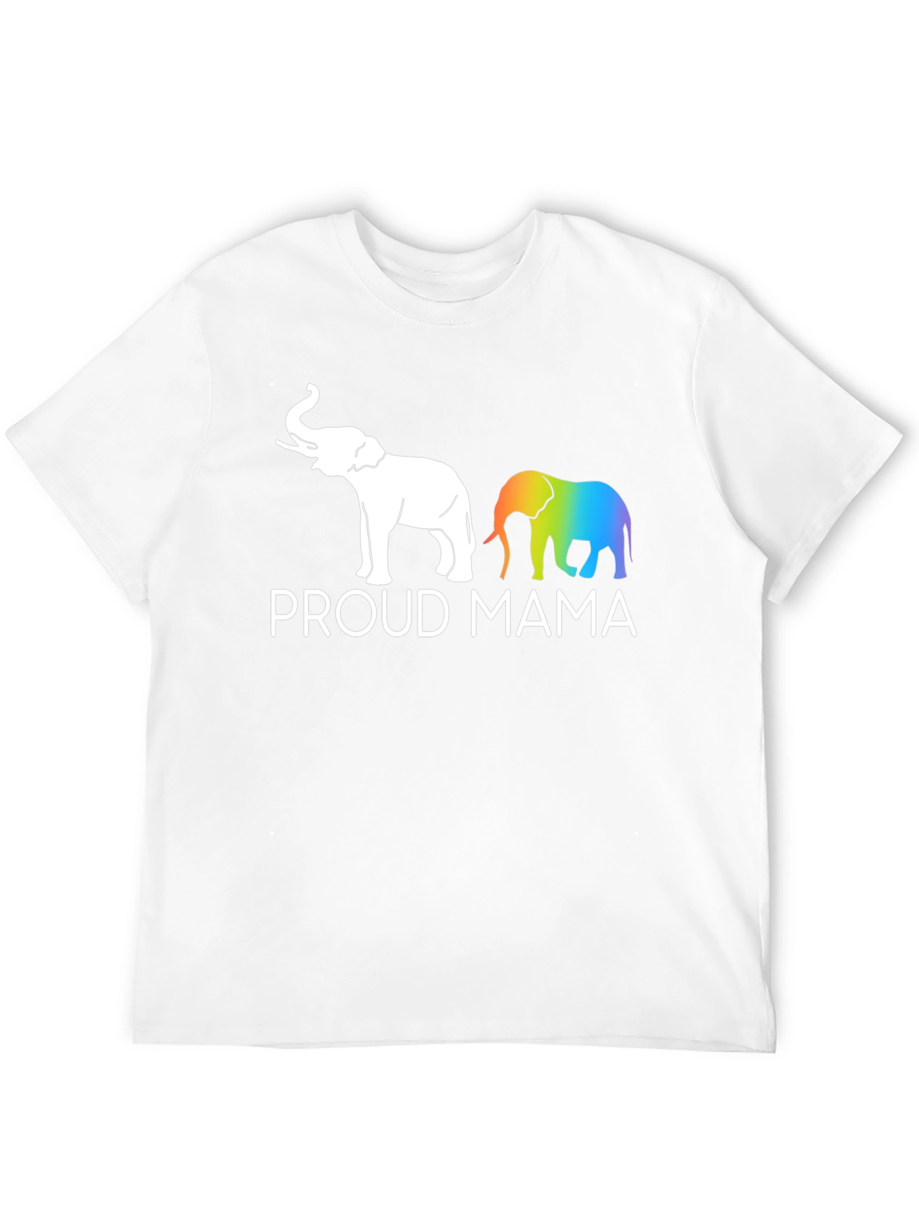 Proud Mama Elephant Graphic Tee - Black Unisex T-Shirt