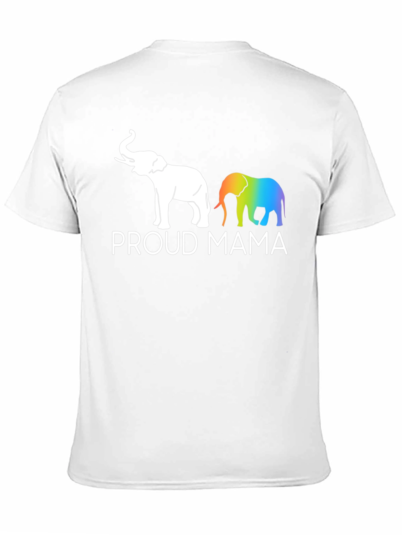 Proud Mama Elephant Graphic Tee - Black Unisex T-Shirt