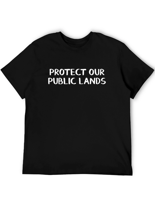 Protect Our Public Lands Tee - Black Activist Shirt