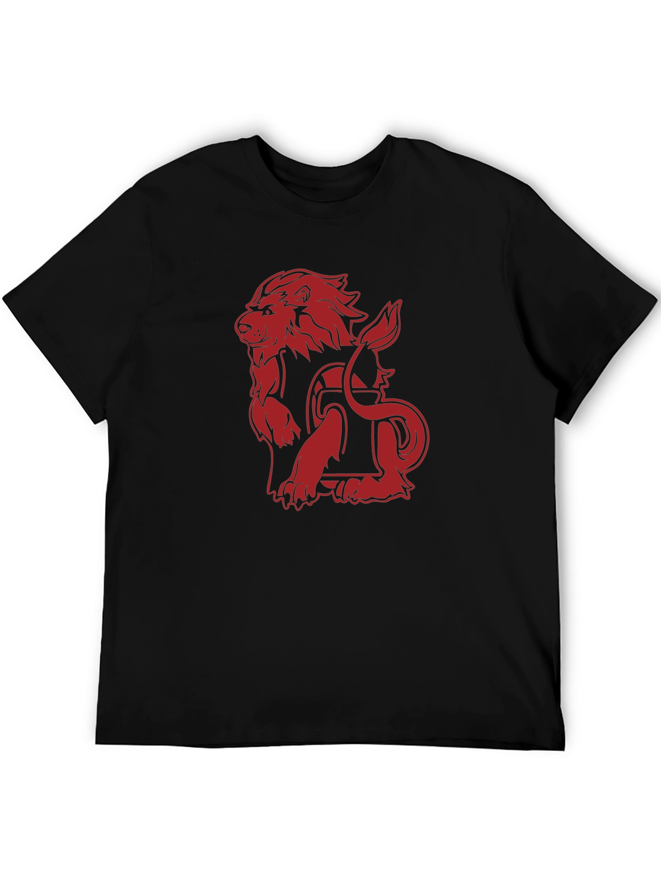 Red Lion Graphic Black Tee