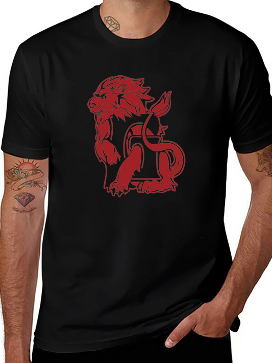 Red Lion Graphic Black Tee