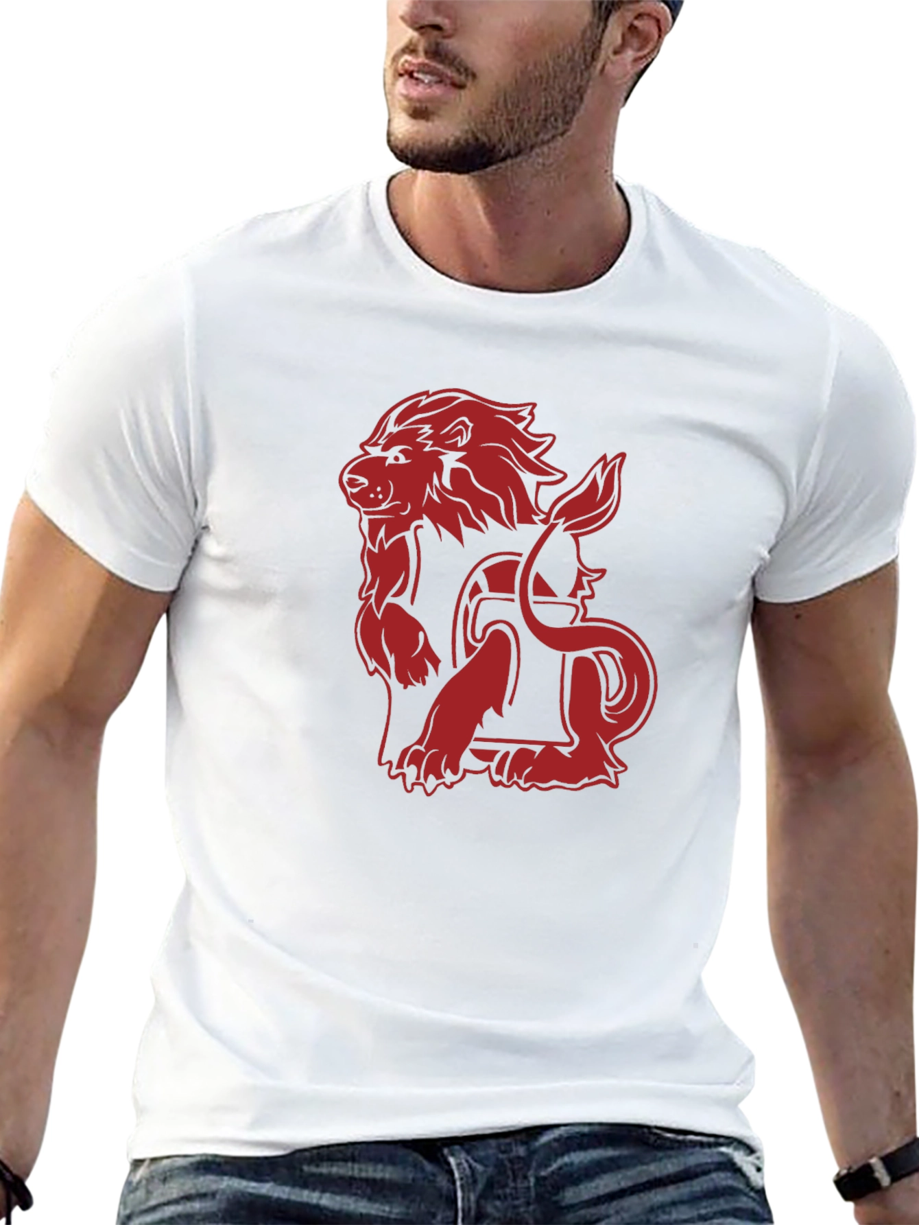 Red Lion Graphic Black Tee
