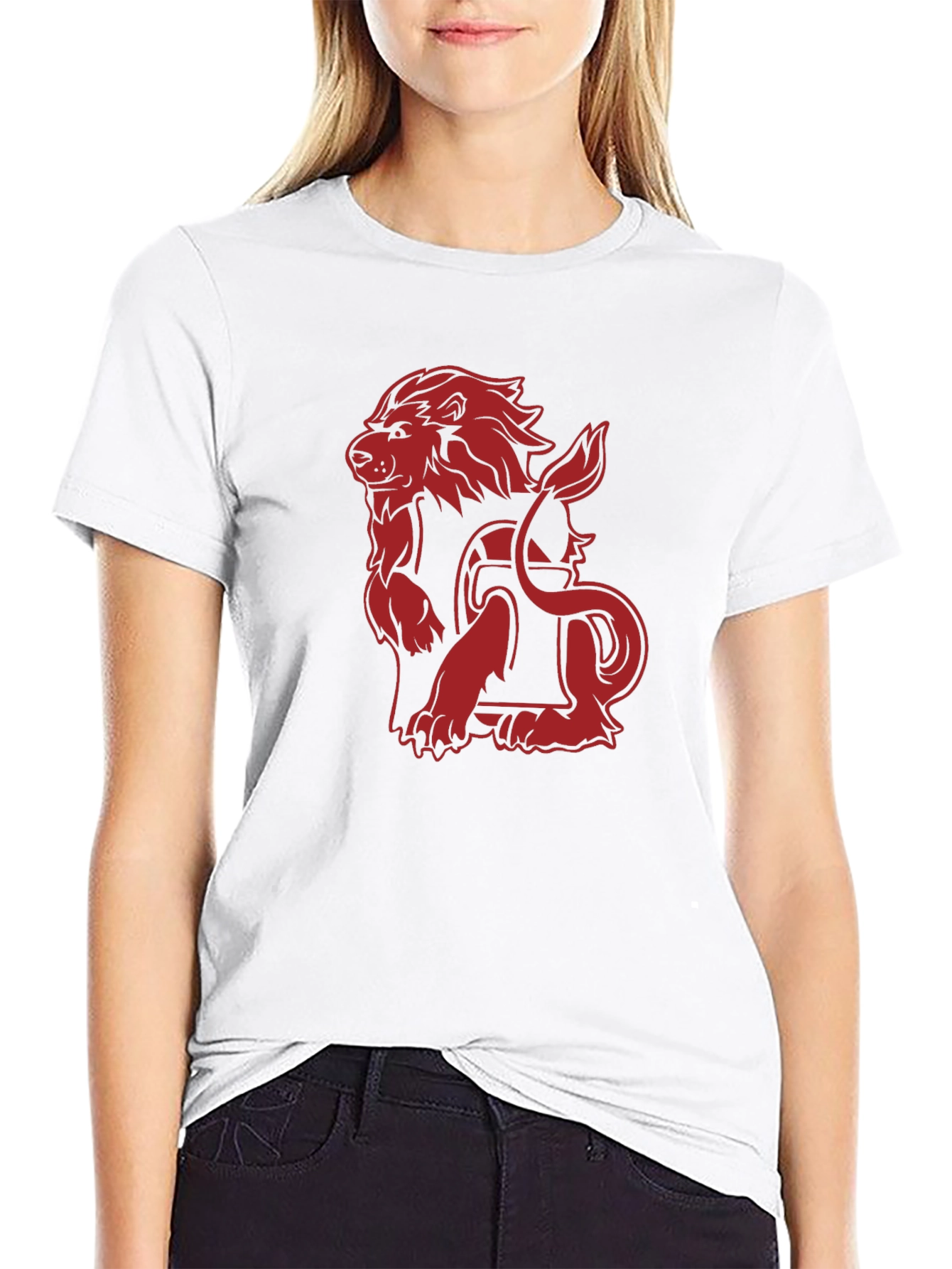 Red Lion Graphic Black Tee