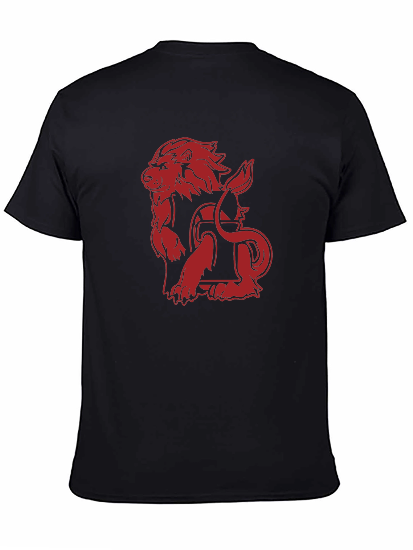 Red Lion Graphic Black Tee