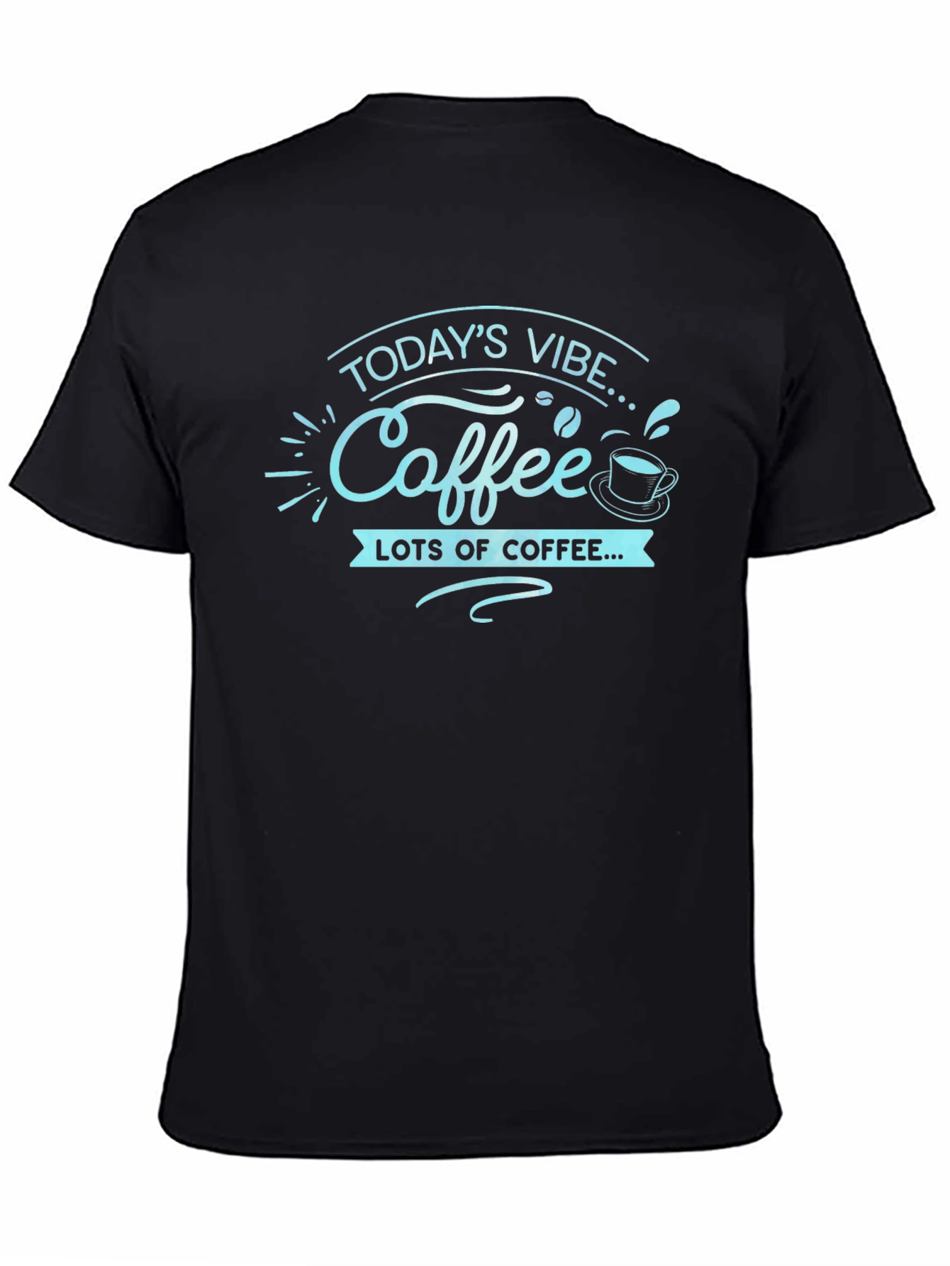 Coffee Vibe T-Shirt - Black Graphic Tee