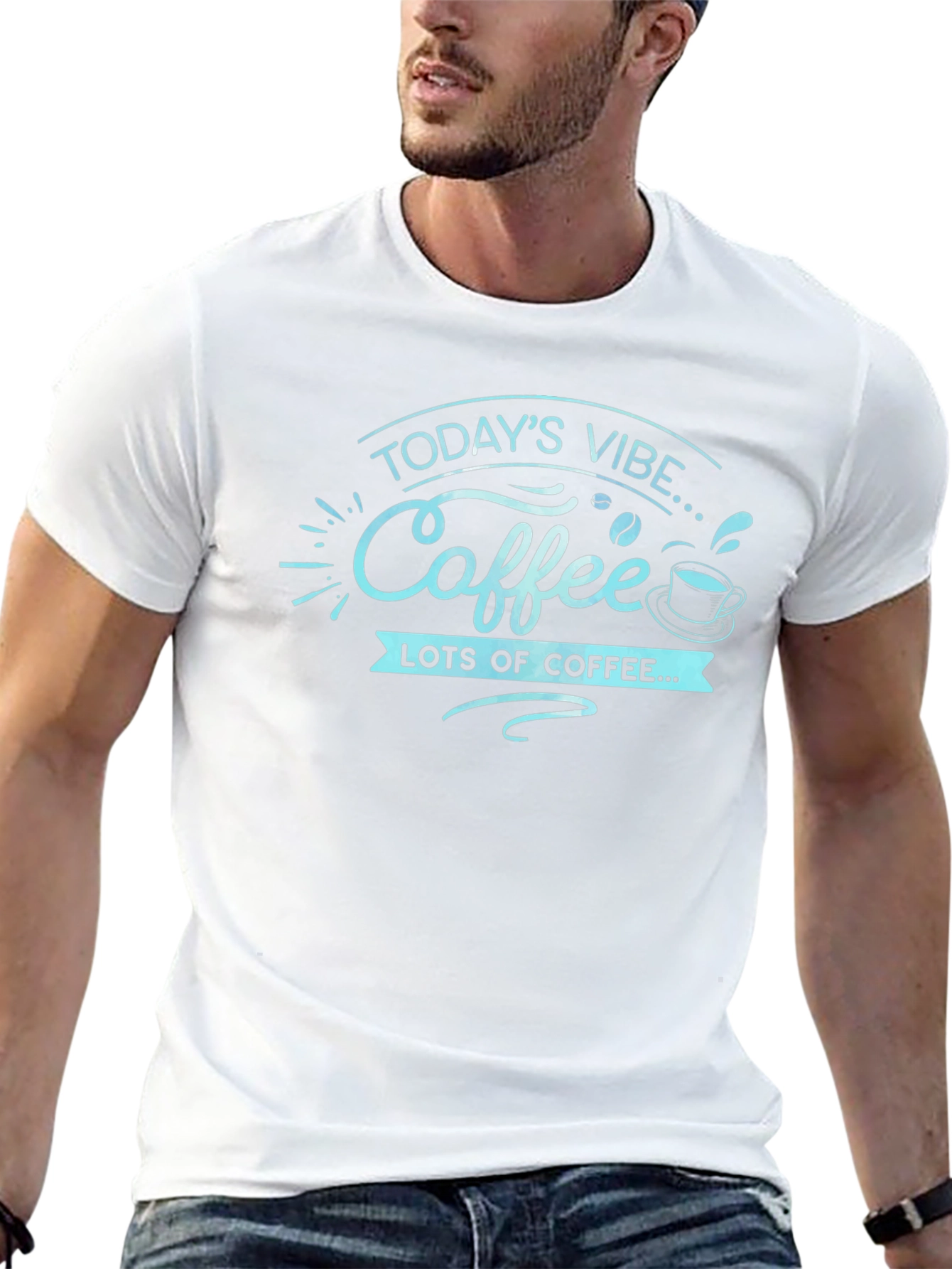 Coffee Vibe T-Shirt - Black Graphic Tee
