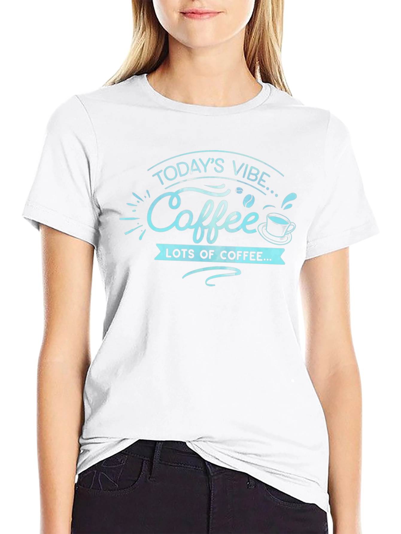 Coffee Vibe T-Shirt - Black Graphic Tee