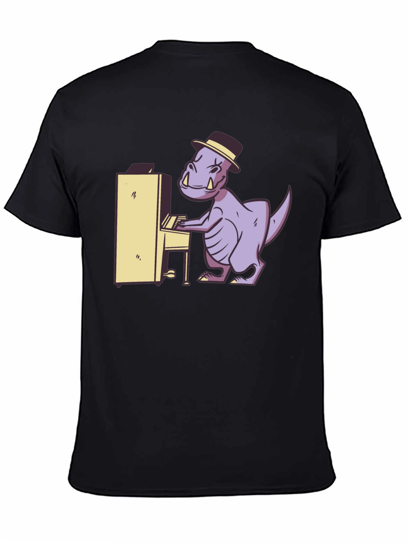 Dino Piano Player Graphic Tee