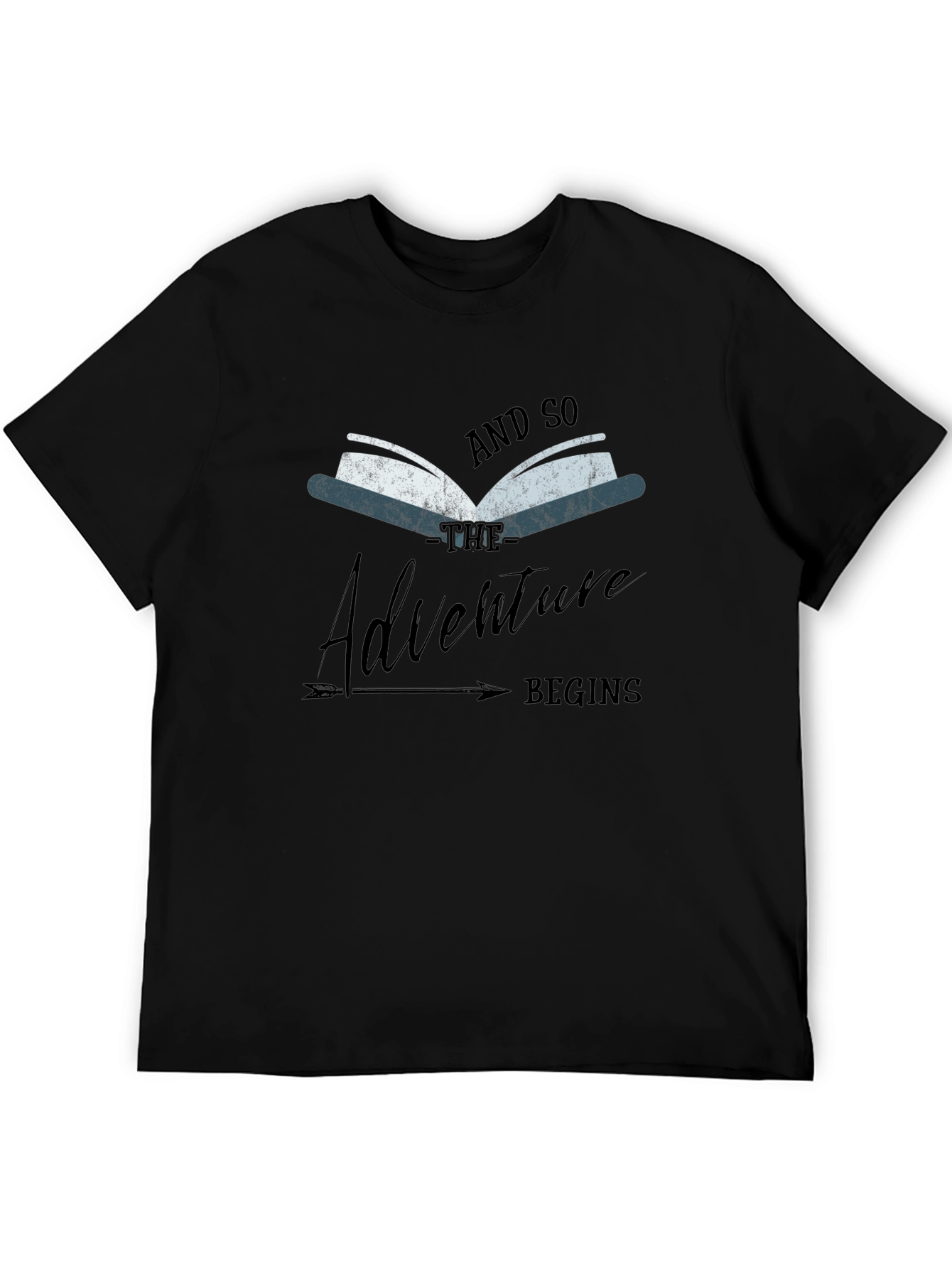 Adventure Begins Book Graphic Tee